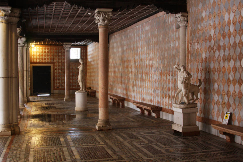 Interior of the Ca d'Oro art gallery