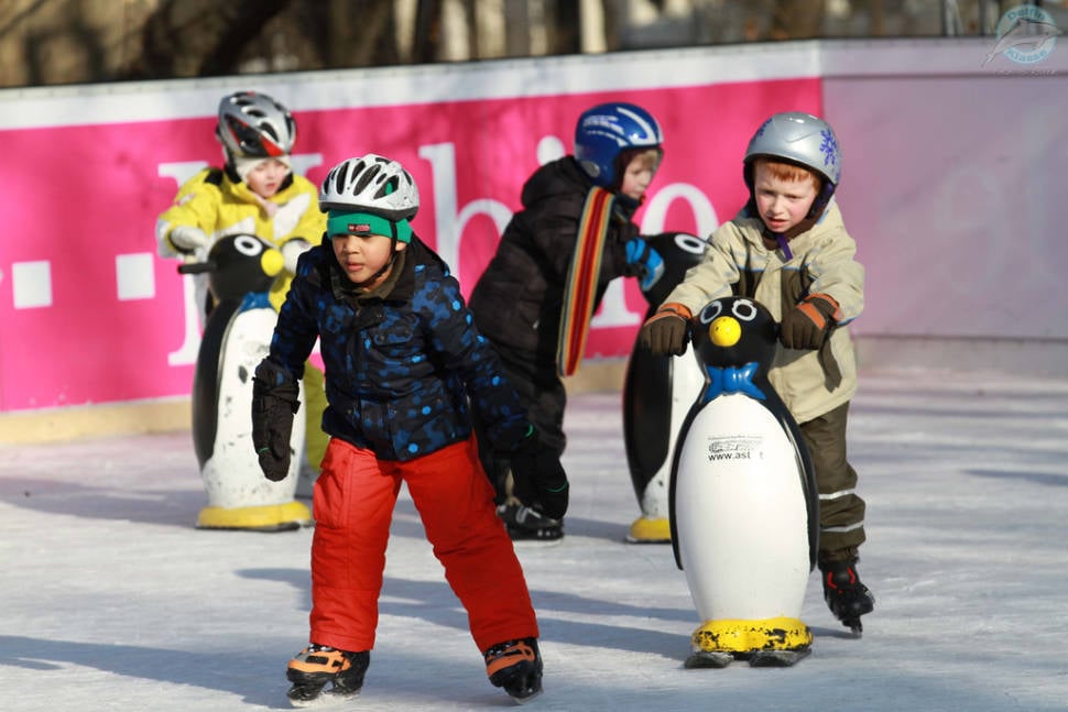 Skating rink in front of the City Hall