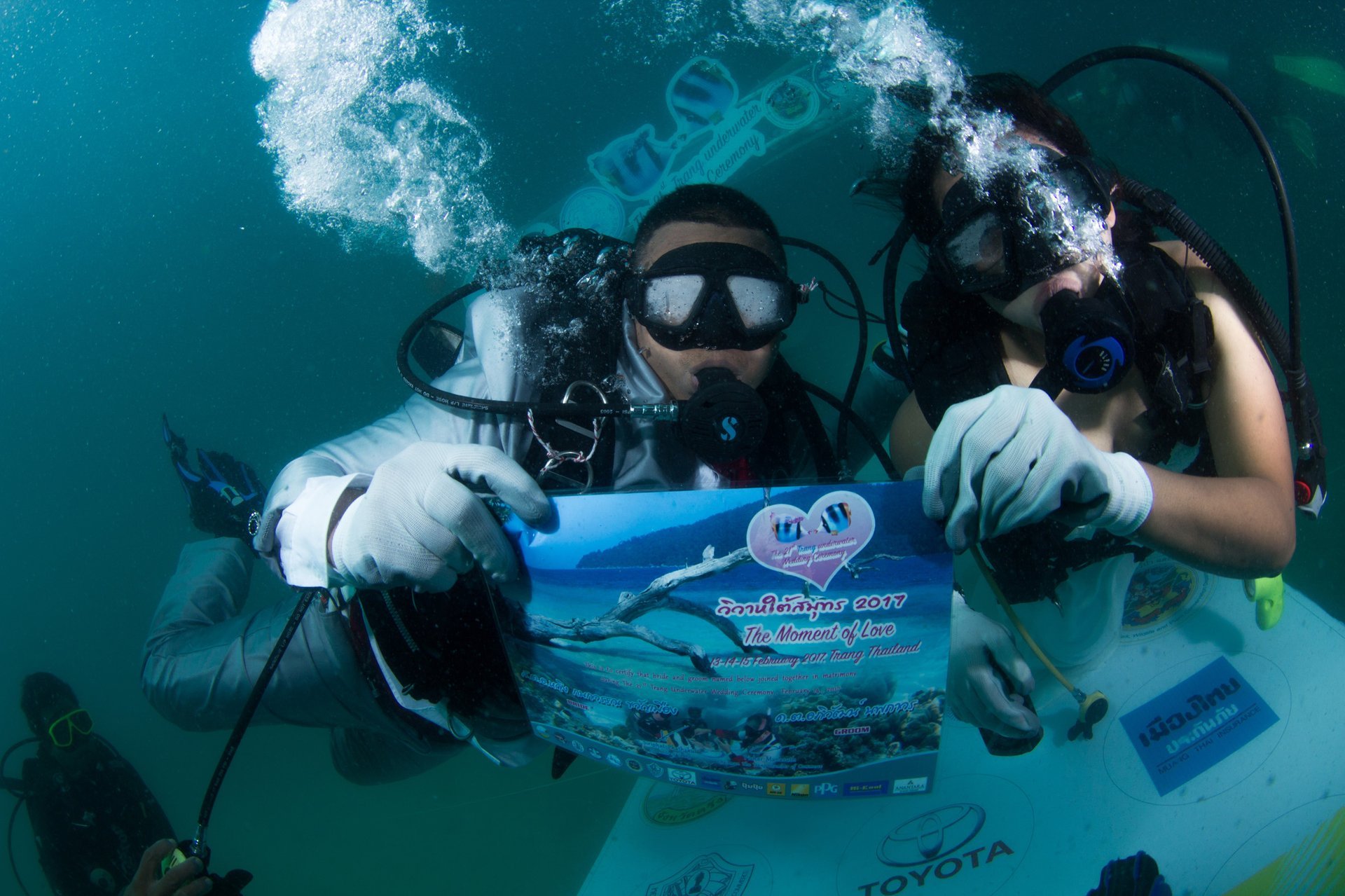 Транг подводная свадебная церемония в Таиланде - лучший сезон 2020 года