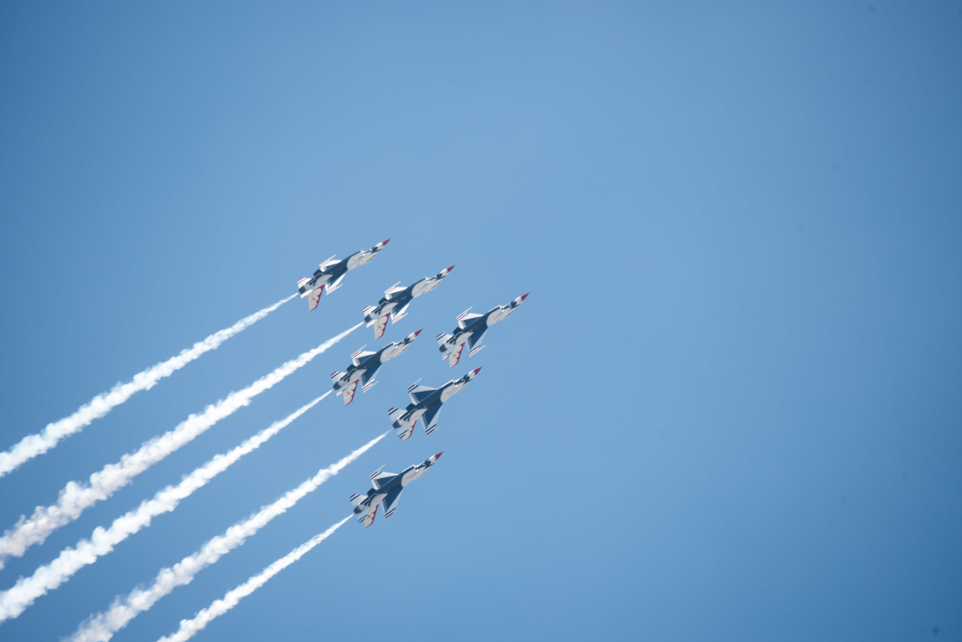 USAFA Graduation Thunderbirds flyover 2024 in Colorado Springs, CO