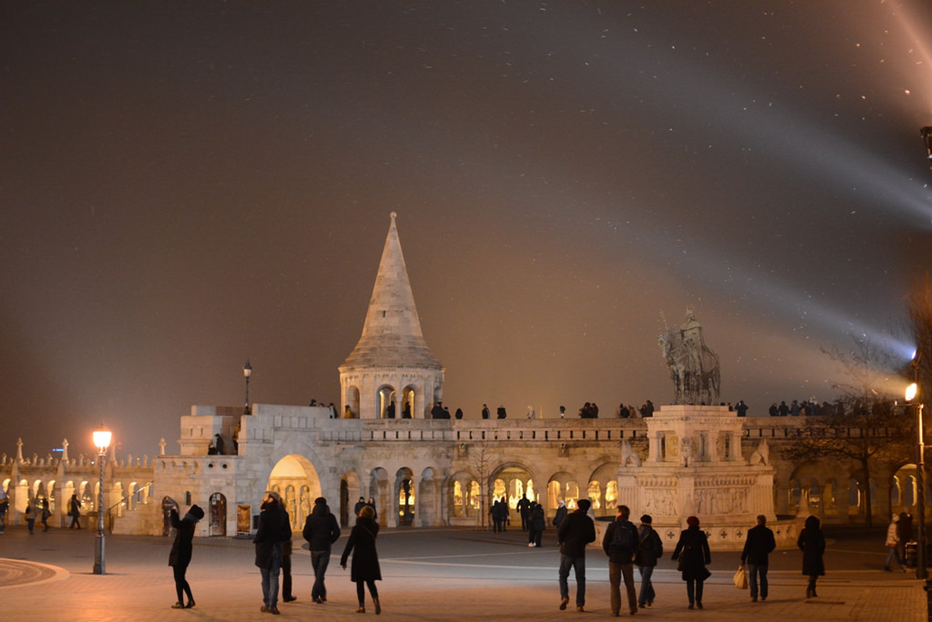 Pays des merveilles d'hiver au bastion des pêcheurs