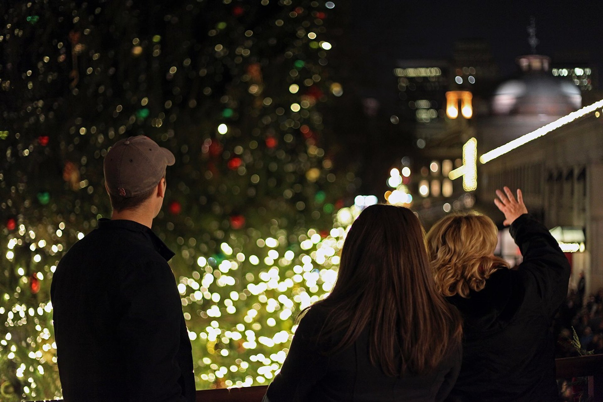 Illuminazione dell'albero di Natale