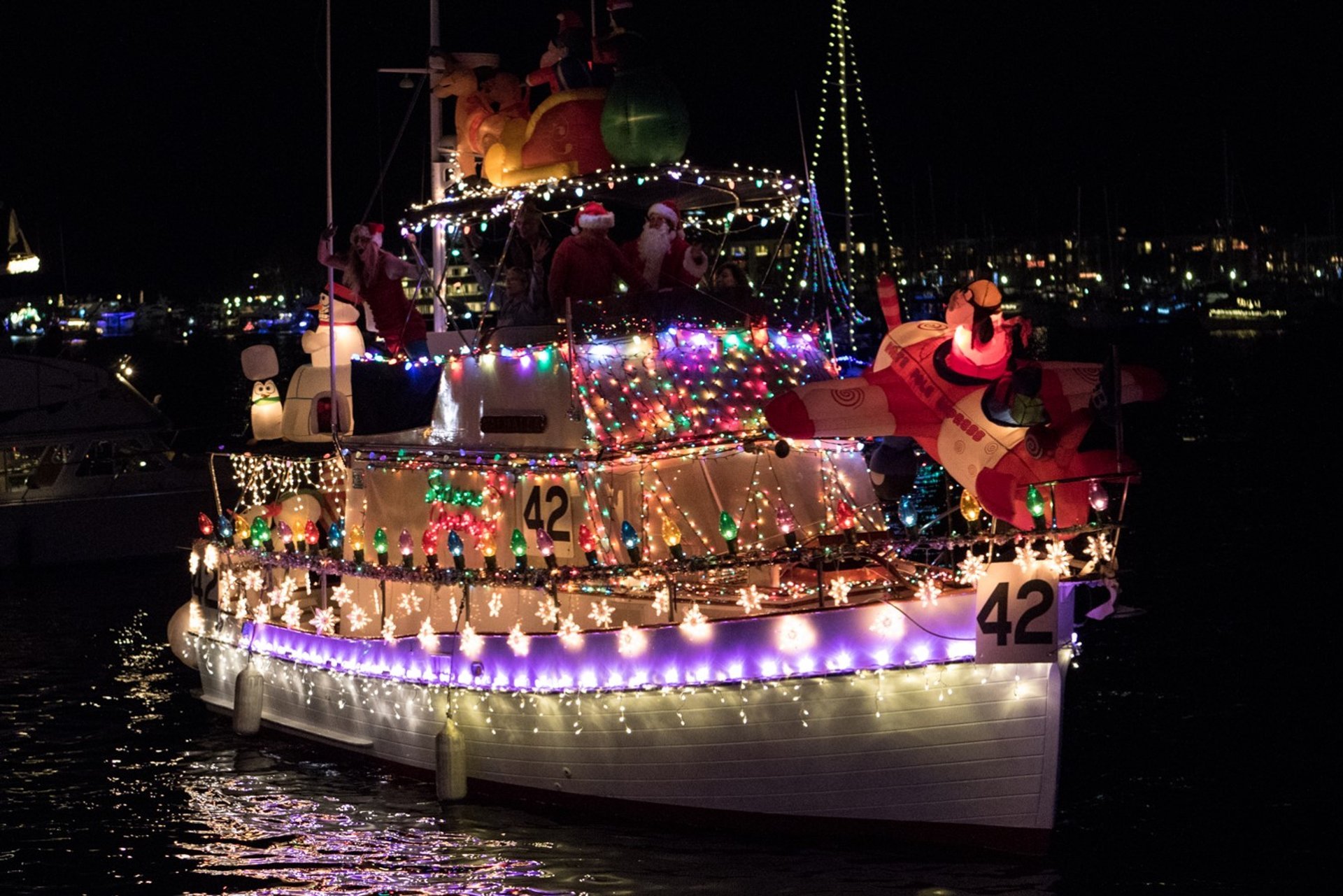 Marina Del Rey Christmas Boat Parade 2024 - Sandi Cordelie