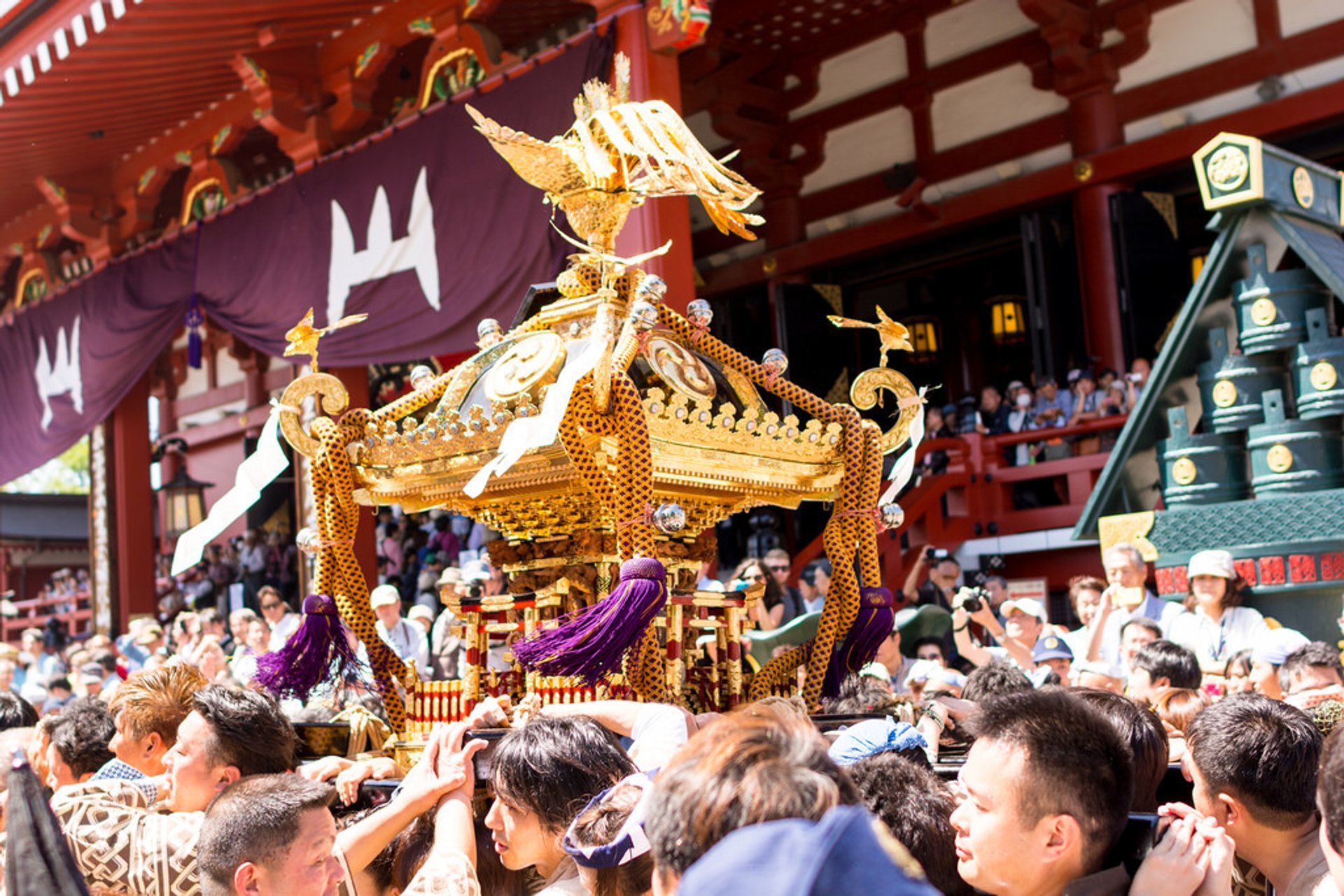 Asakusa Sanja Matsuri Festival in Tokio, 2024