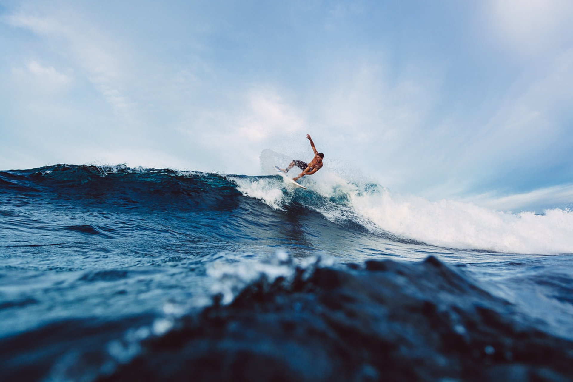 Surfing Cloud 9 in the Philippines