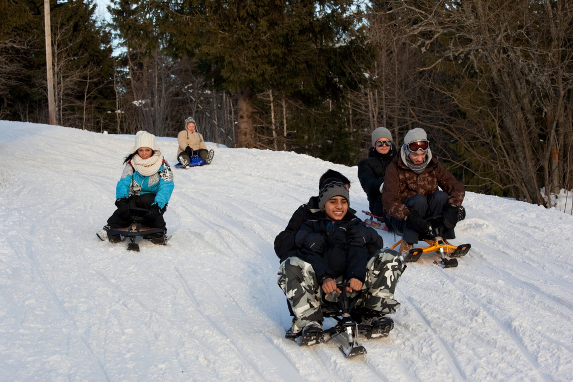 Tobogganing in Korketrekkeren