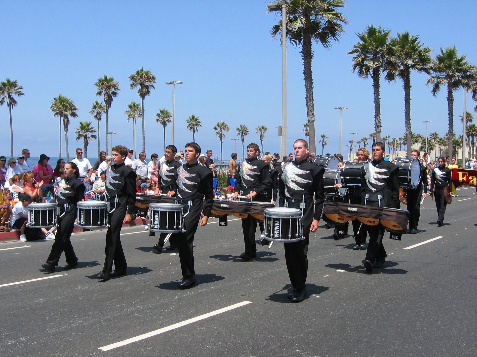 Parata e fuochi d'artificio del 4 luglio a Huntington Beach