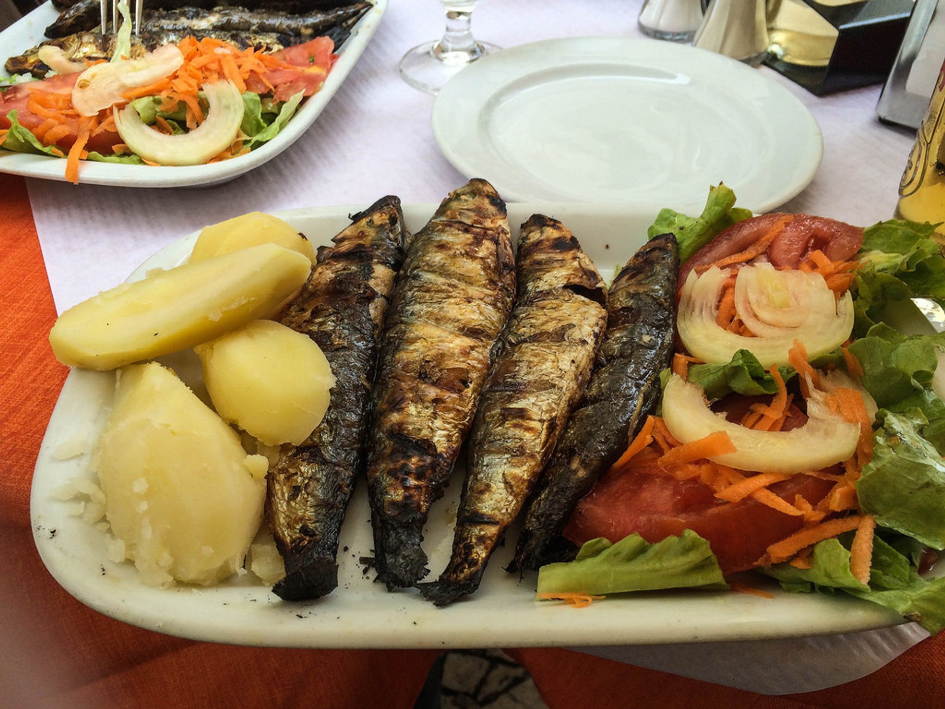 Grilled Portuguese sardines