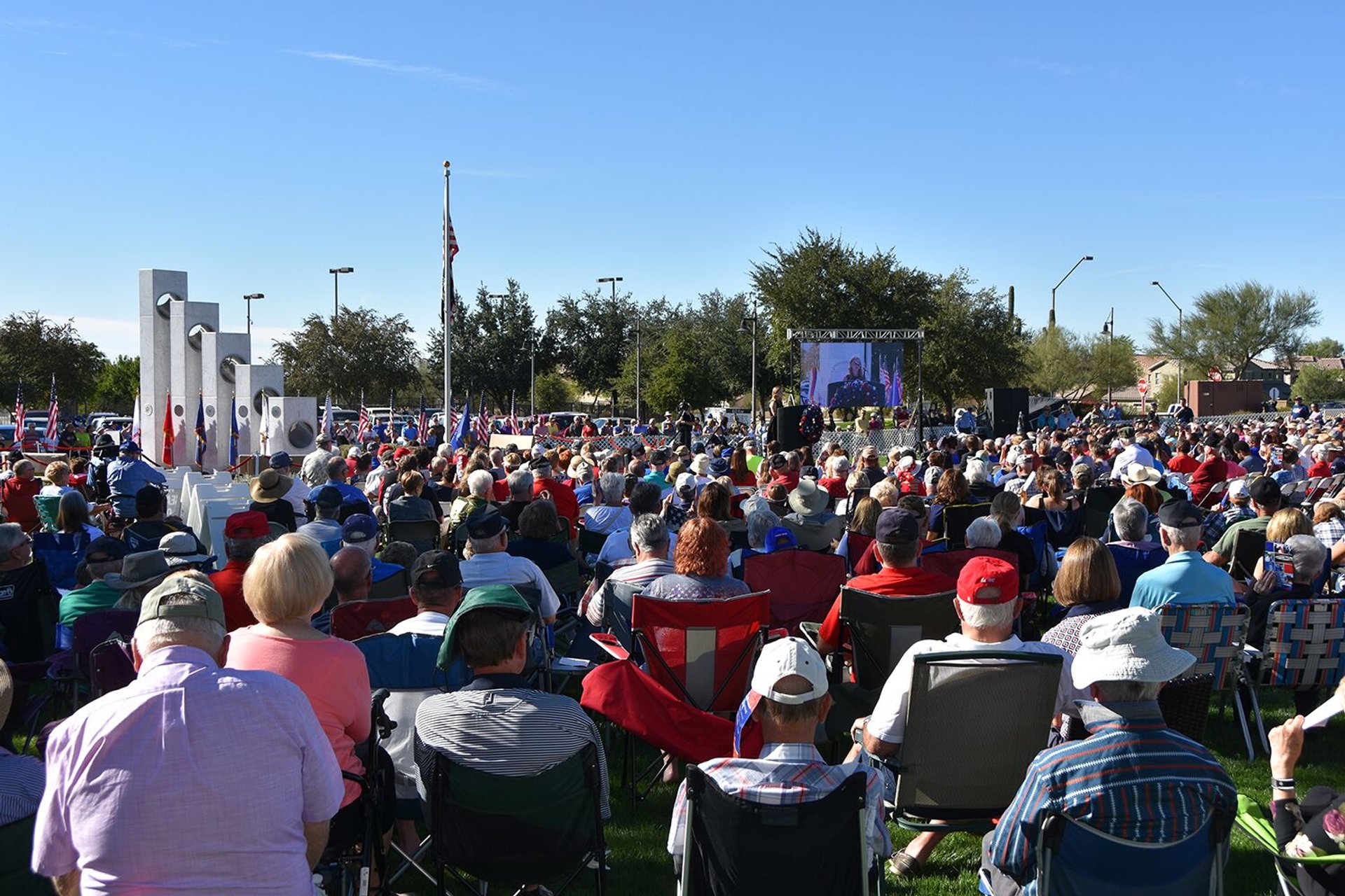 Solar Spotlight at the Anthem Veterans Memorial