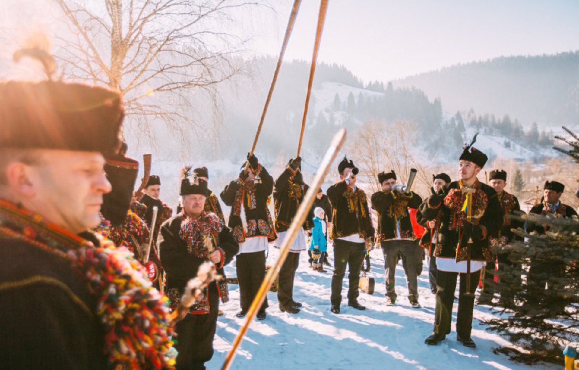 Hutsul Carols em Kryvorivnia