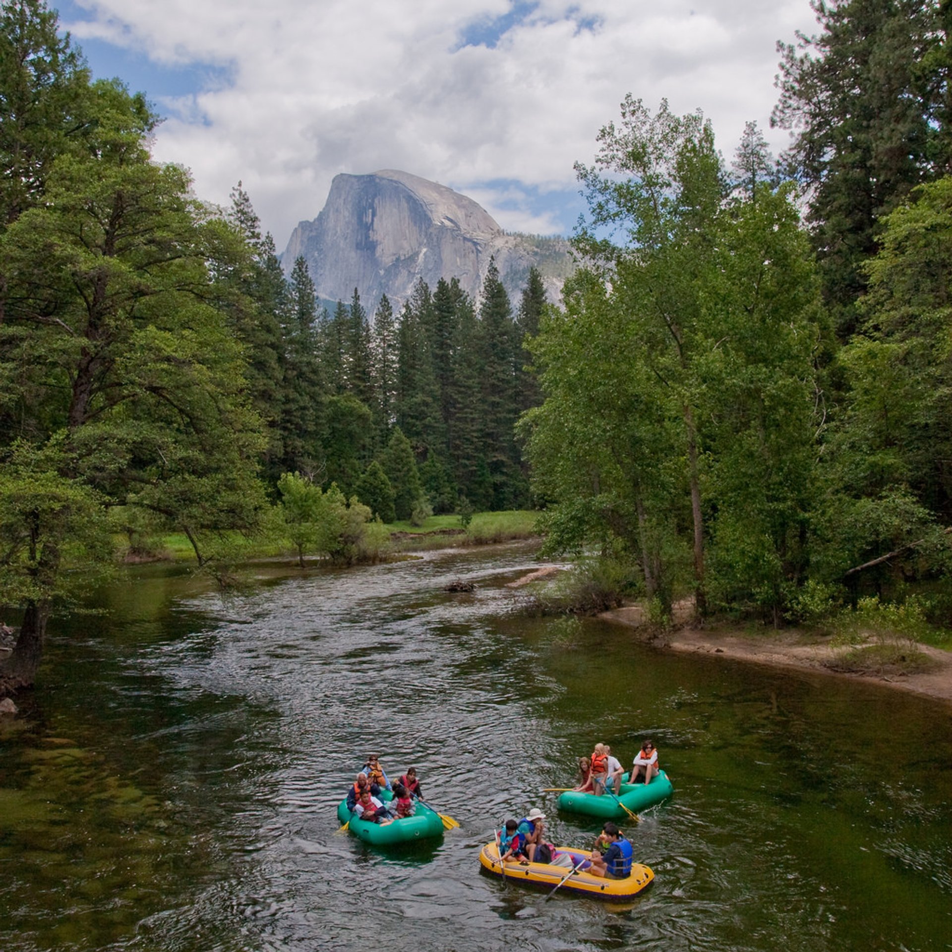 Rafting le long de le Merced River