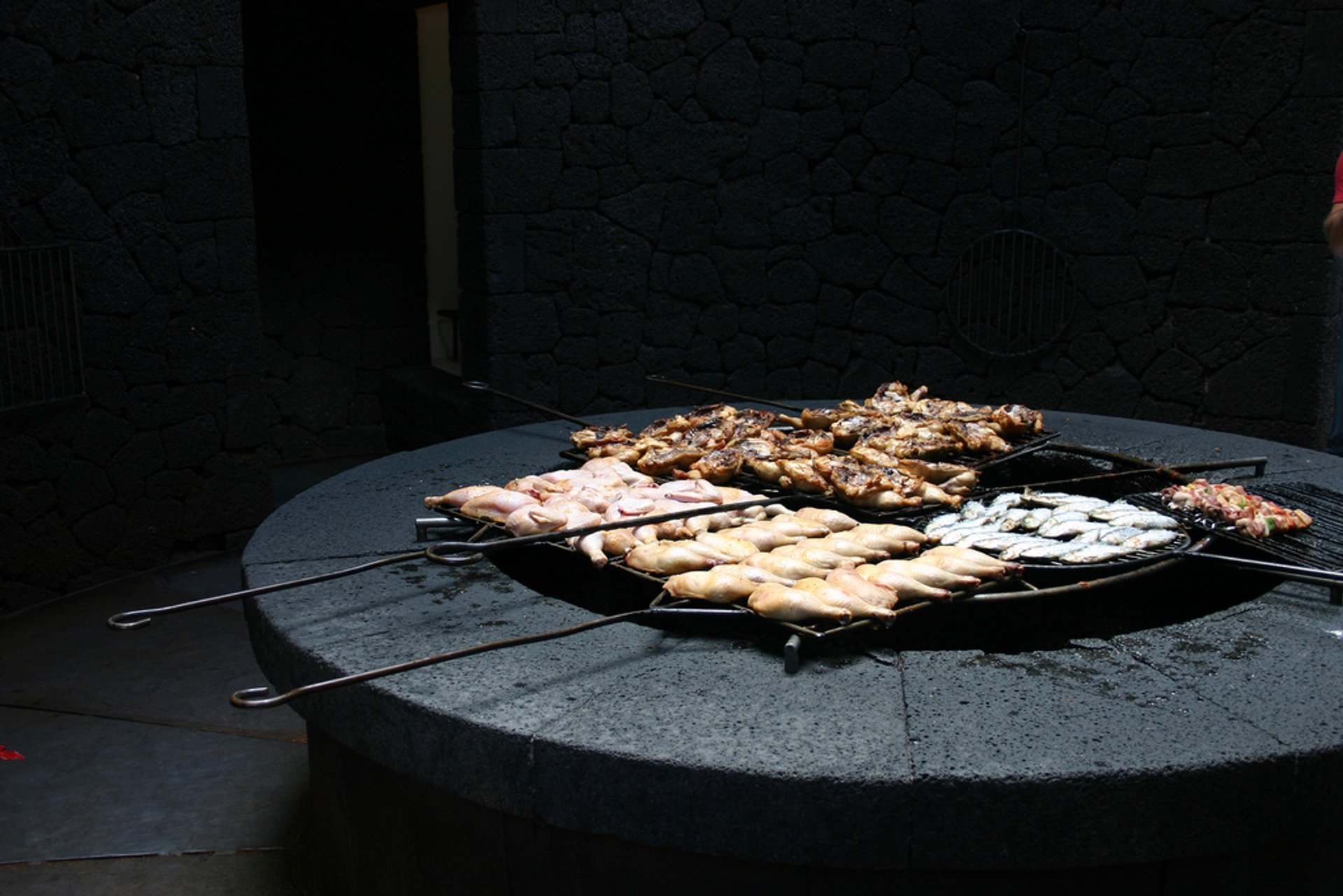 Volcano Grill on Lanzarote Island