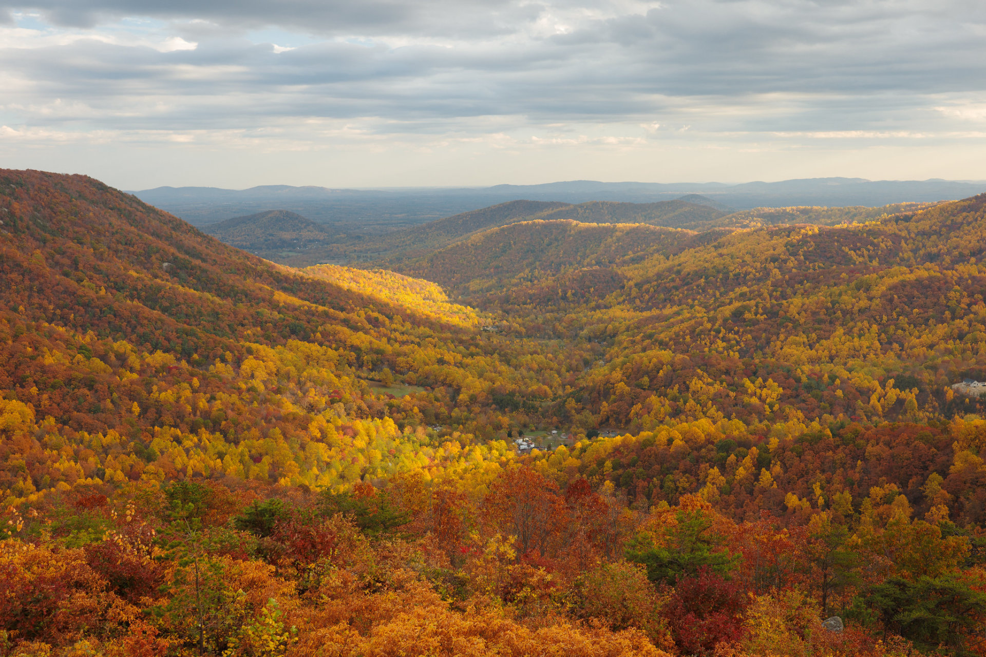 Parque Nacional de Shenandoah en otoño.