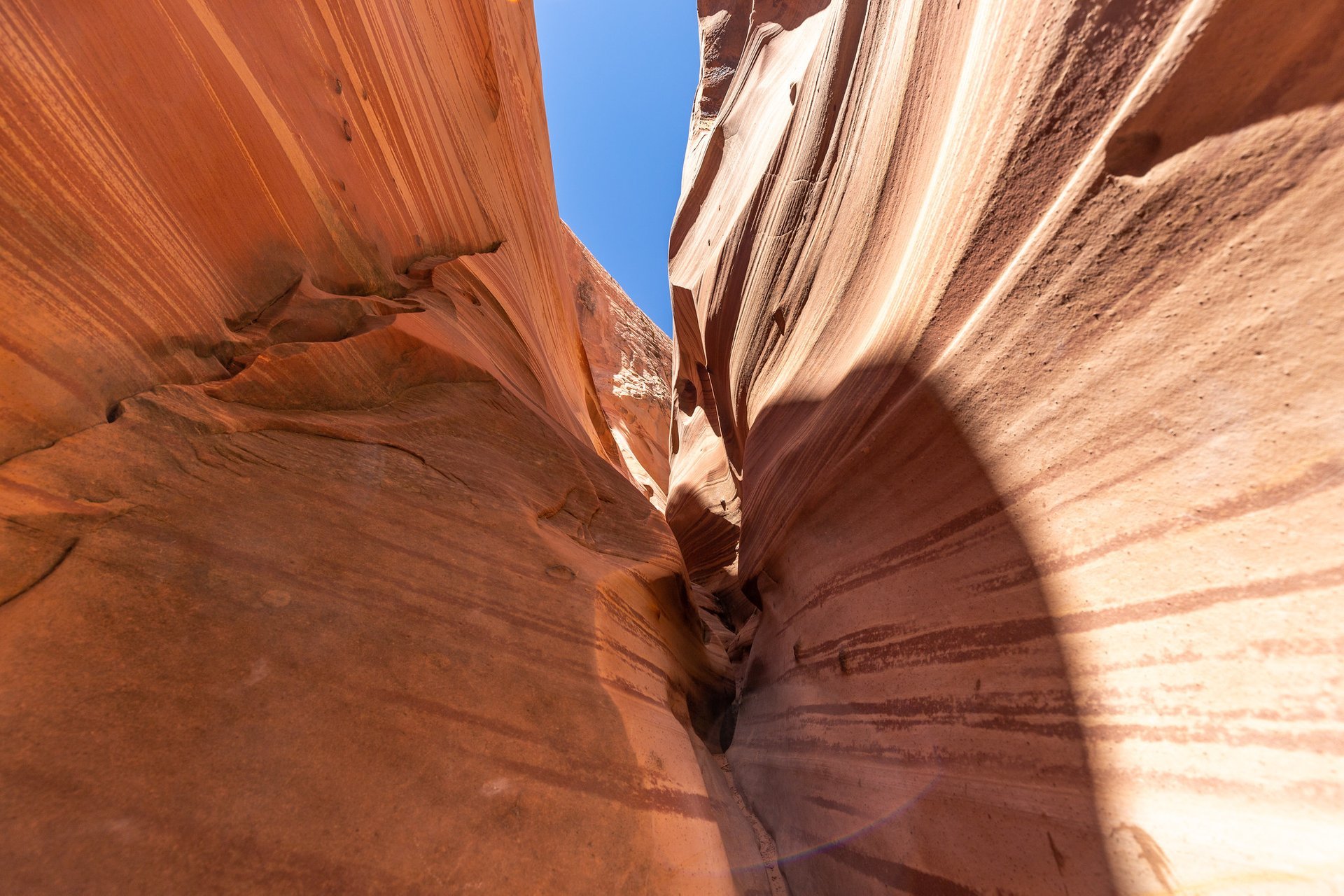 water slot canyon southern utah