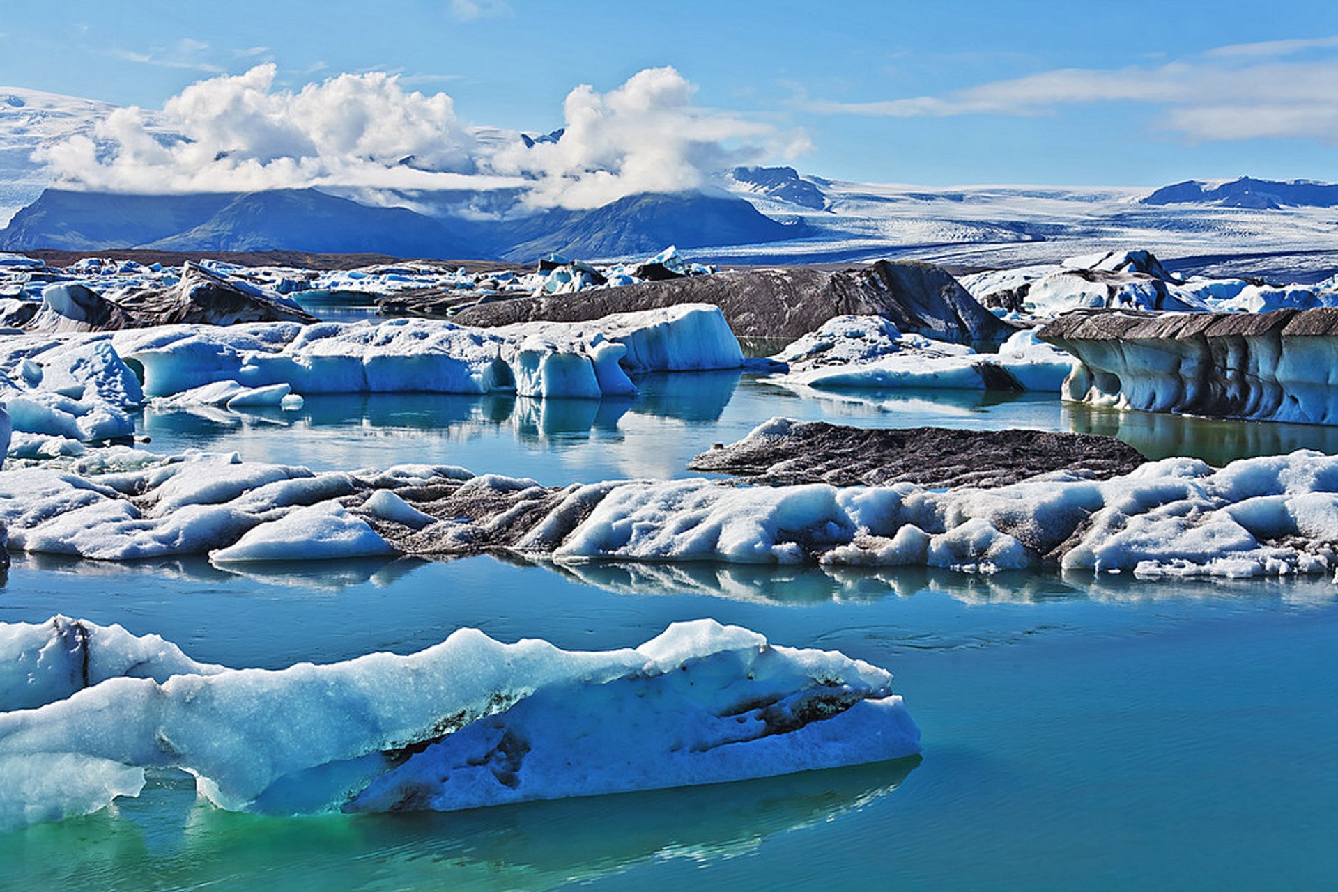 Laguna del glaciar de Jökulsárlón