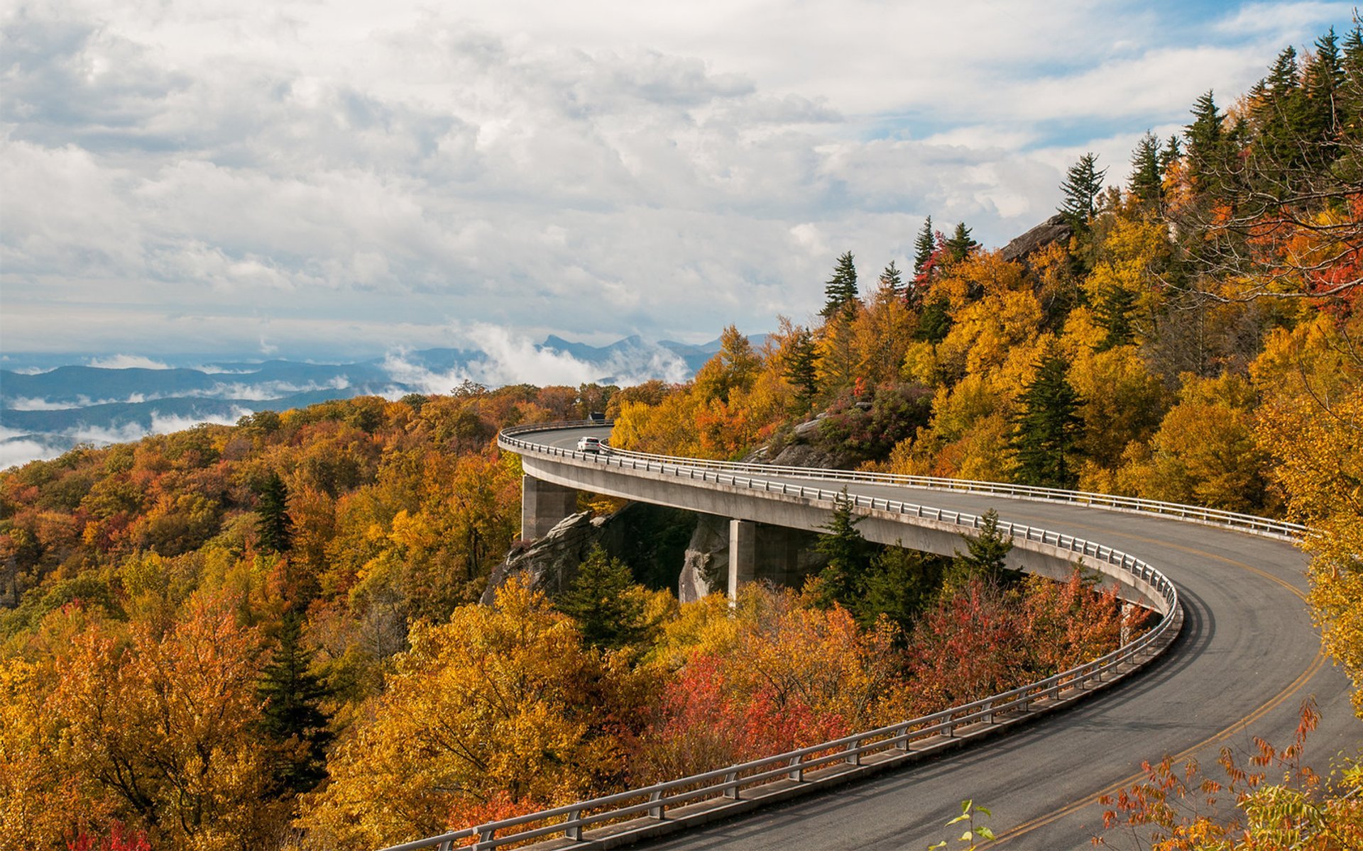 Couleurs d'automne de Caroline du Nord