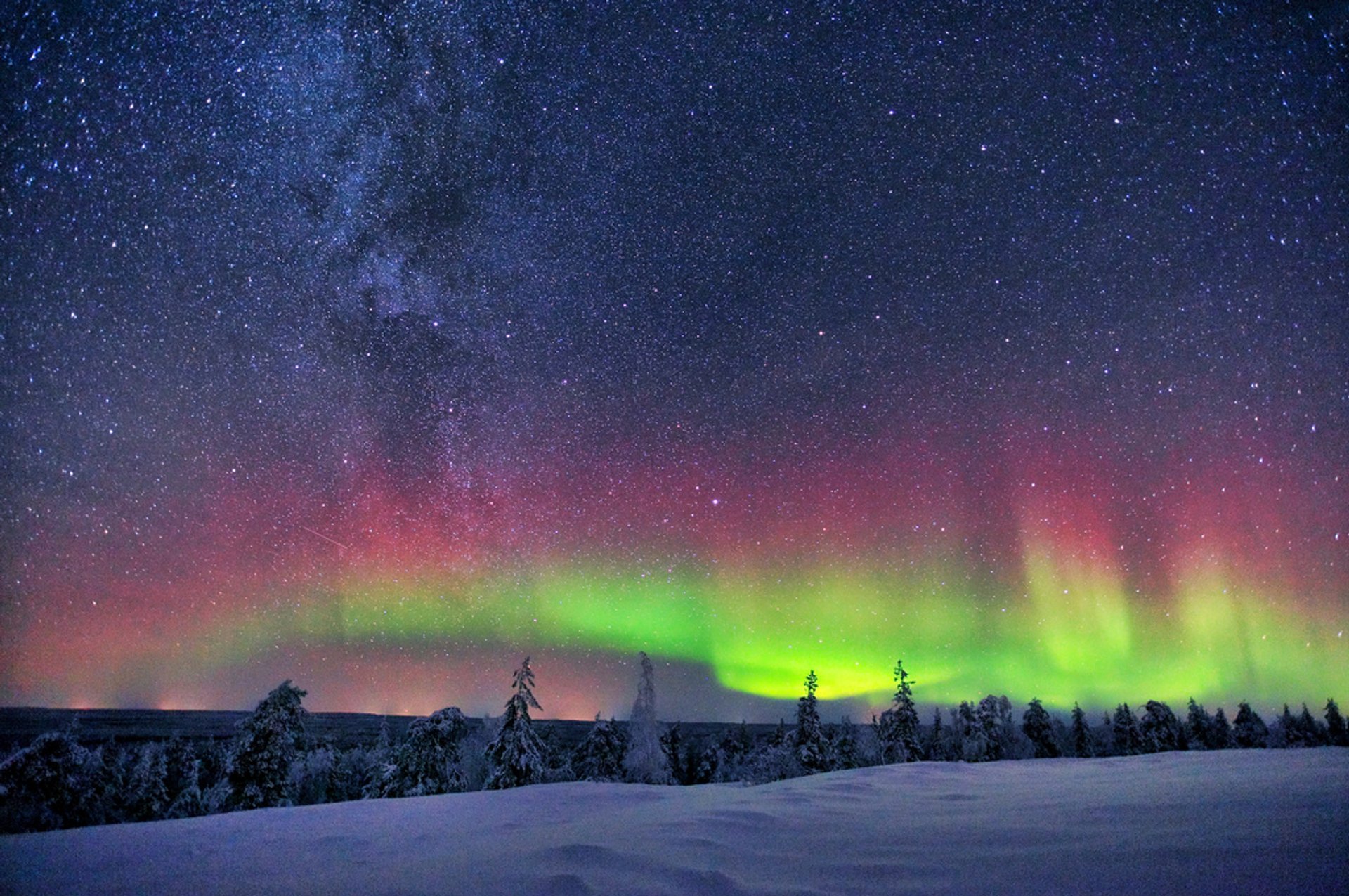 Nordlichter oder Aurora Borealis