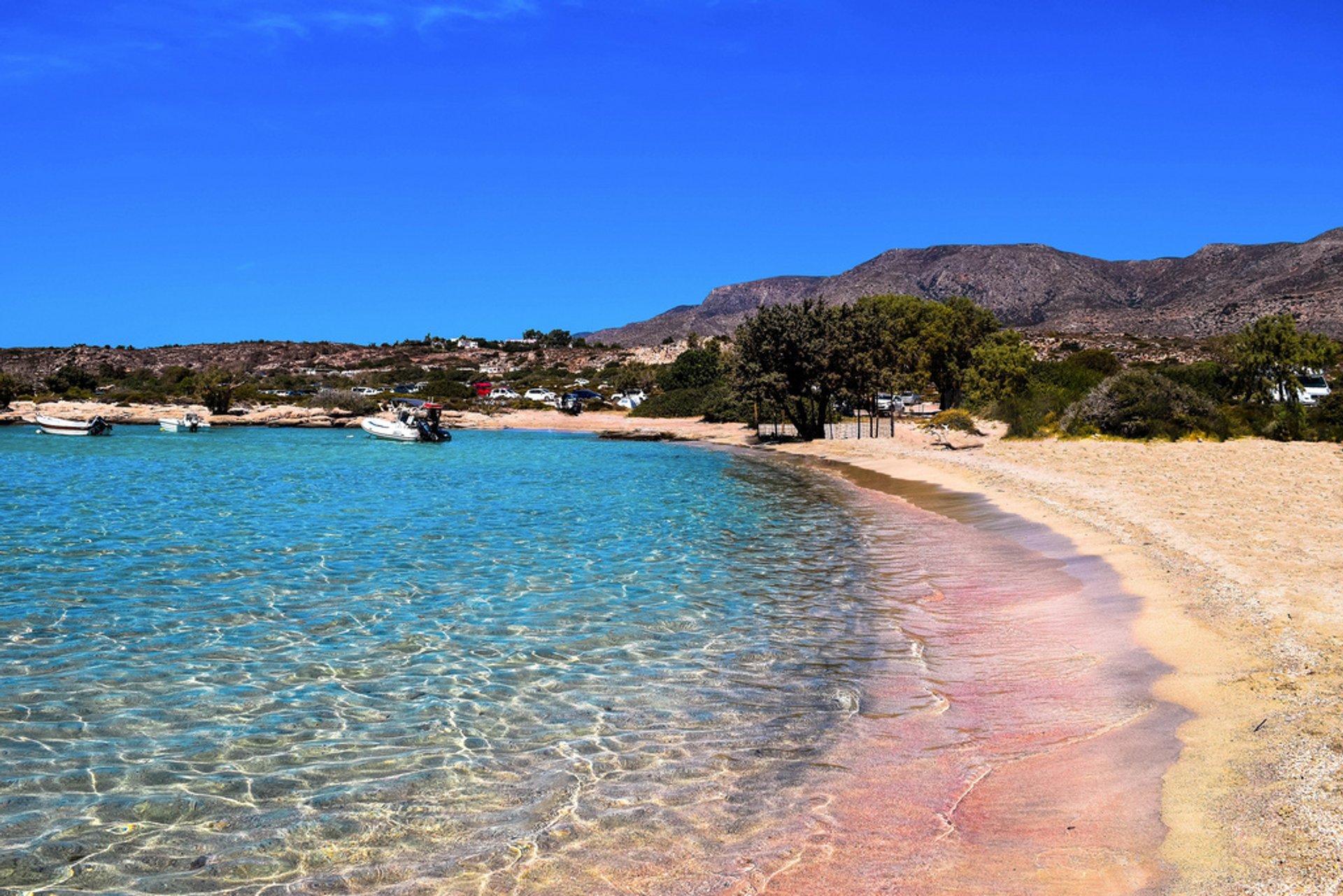 Playas de arena rosa