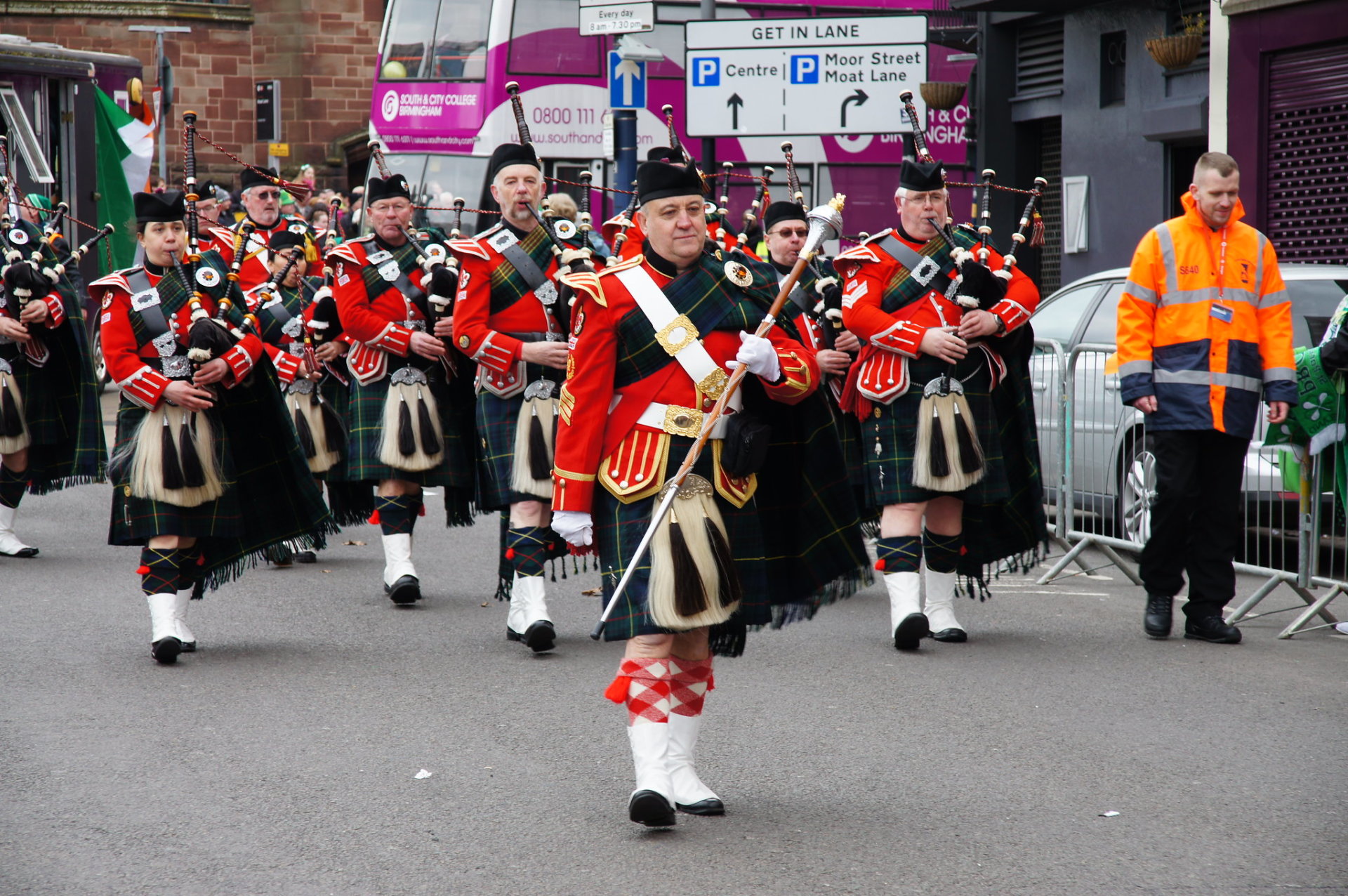 Desfile do Dia de São Patrício em Birmingham