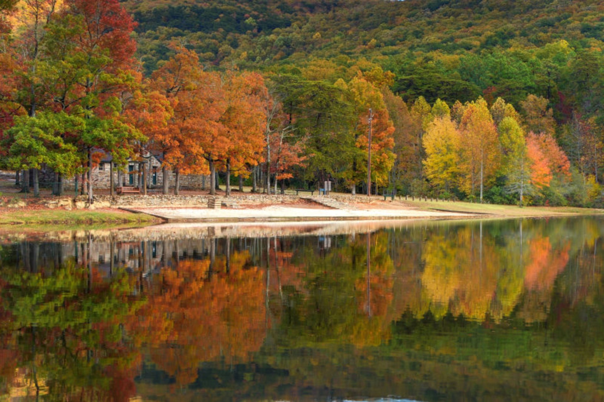 Herbstlaub in Alabama