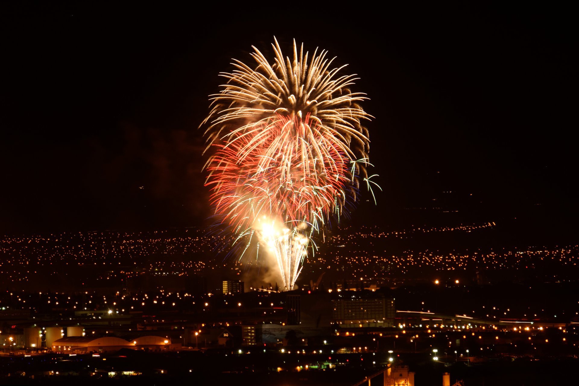 Queima de fogos e eventos do 4 de julho no Havaí