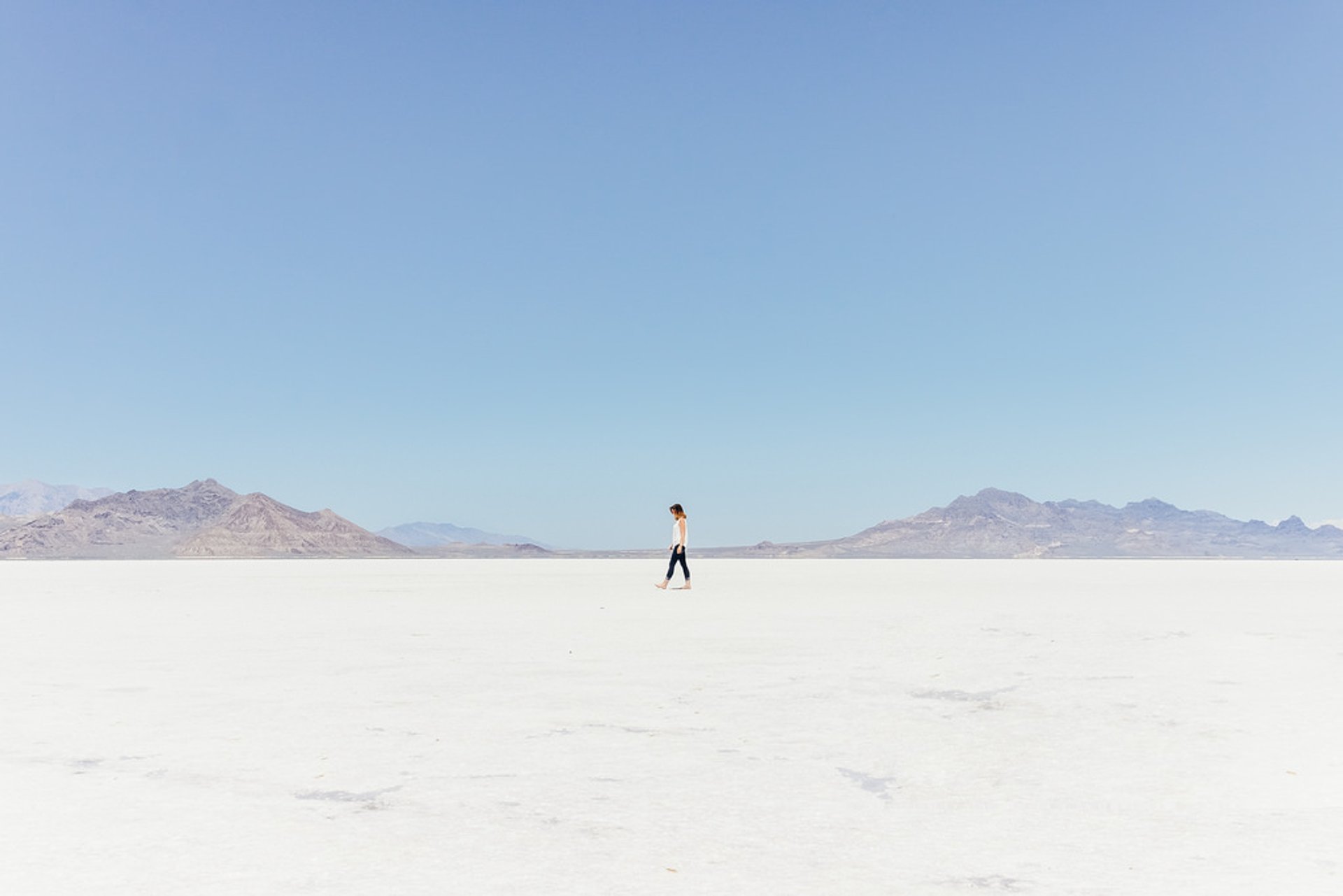 Bonneville Salt Flats trocken