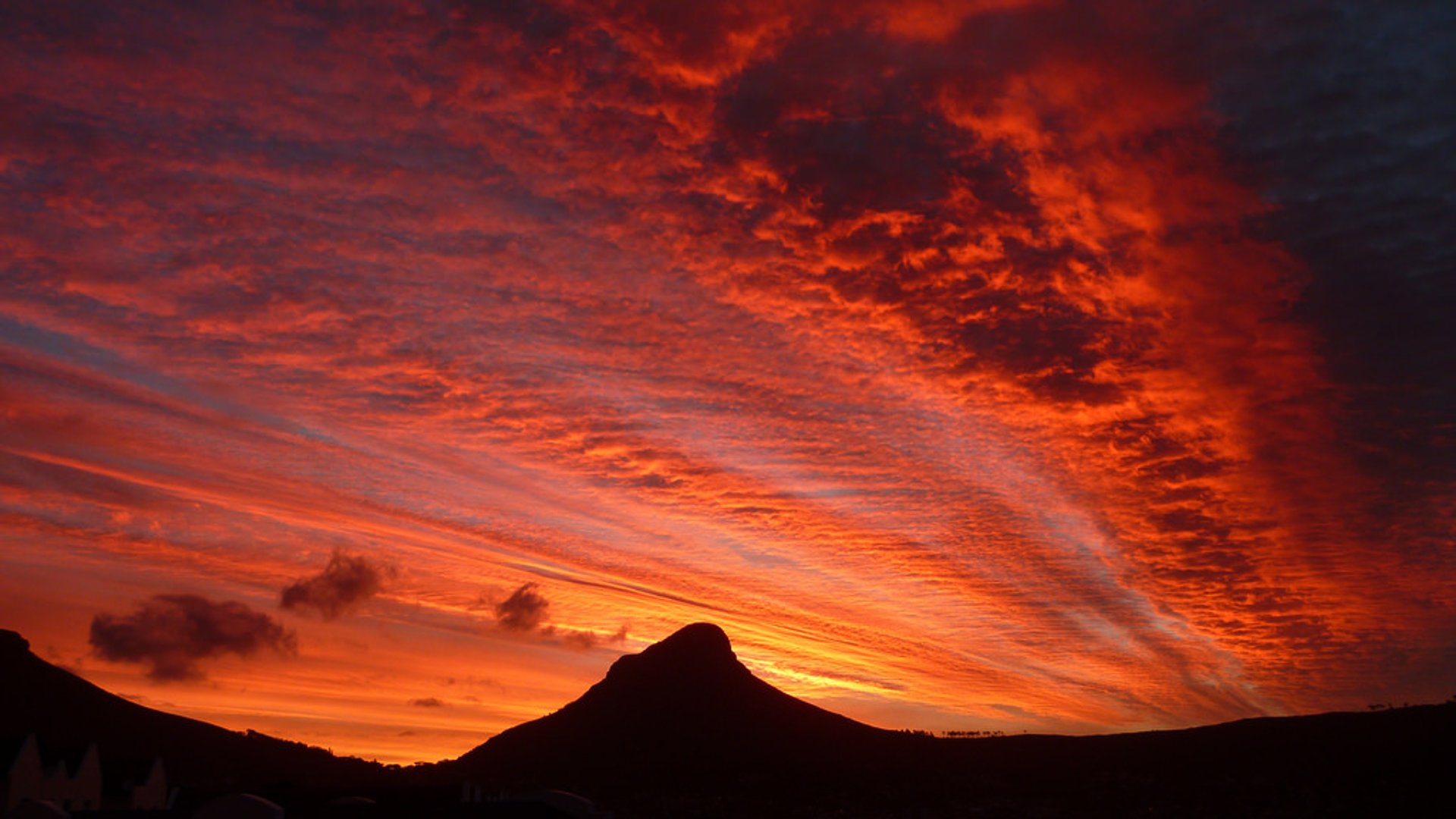 Couchers de soleil rouges