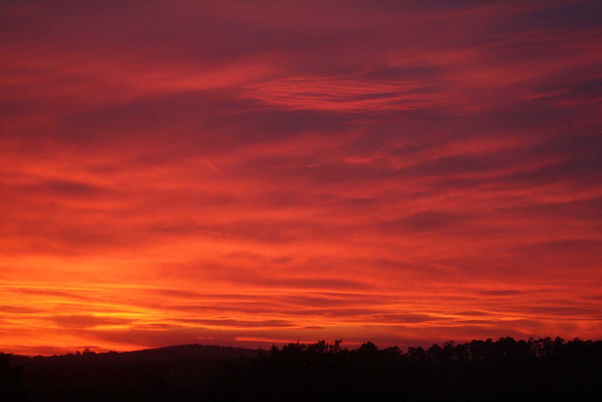 Rote Sonnenuntergänge