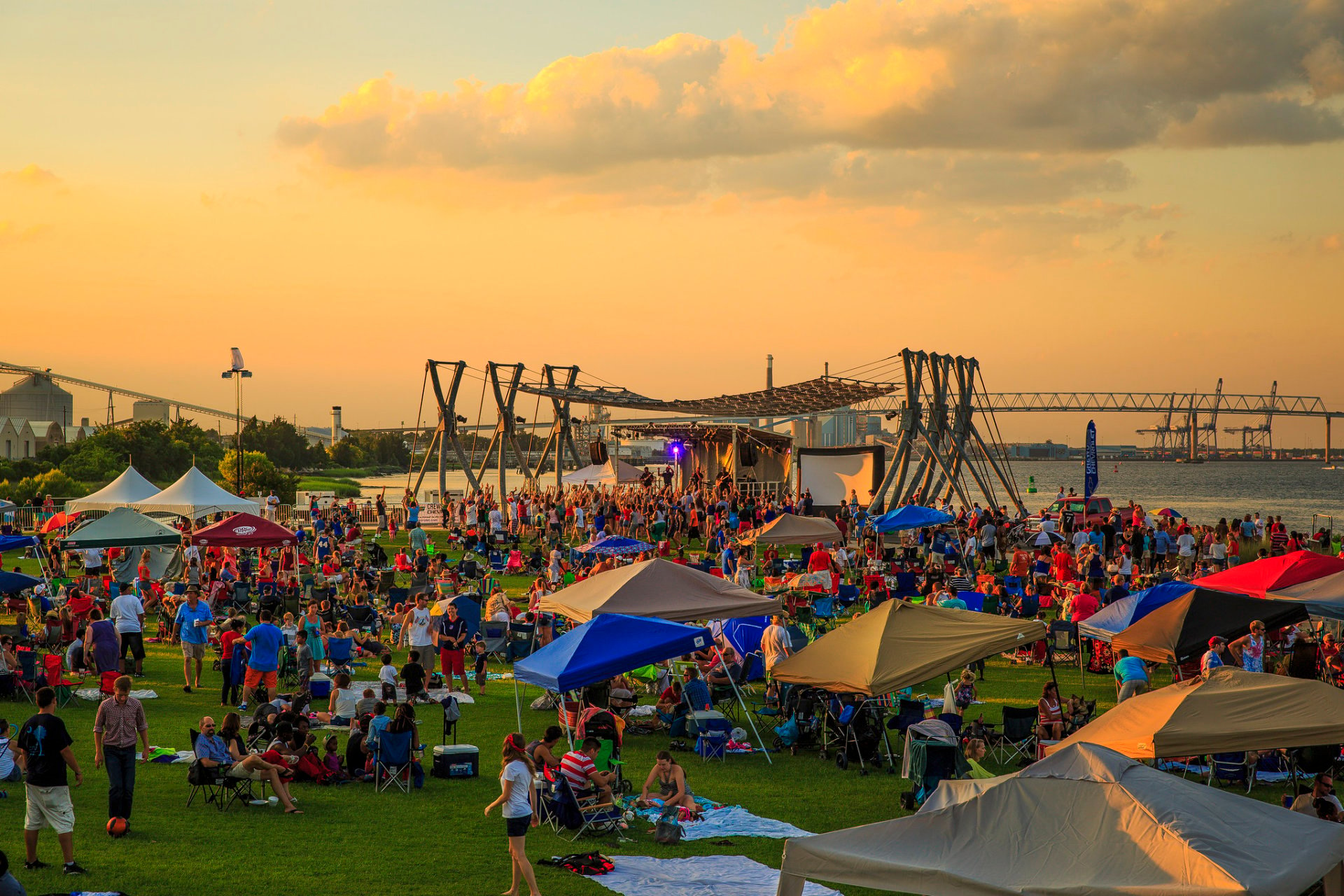 Feux d'artifice, événements et festivals du 4 juillet à Charleston