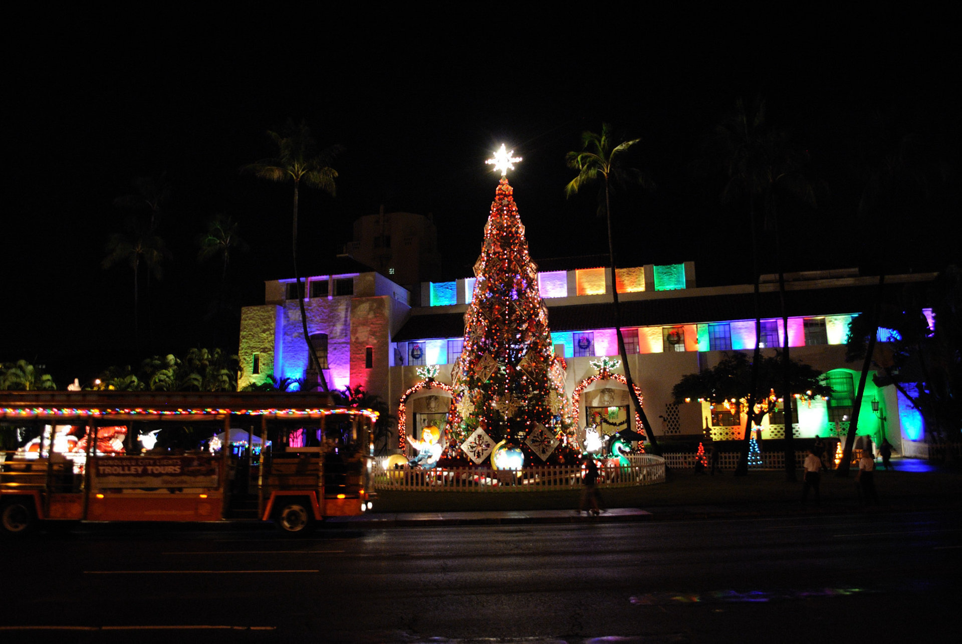 Weihnachtslichter auf Hawaii