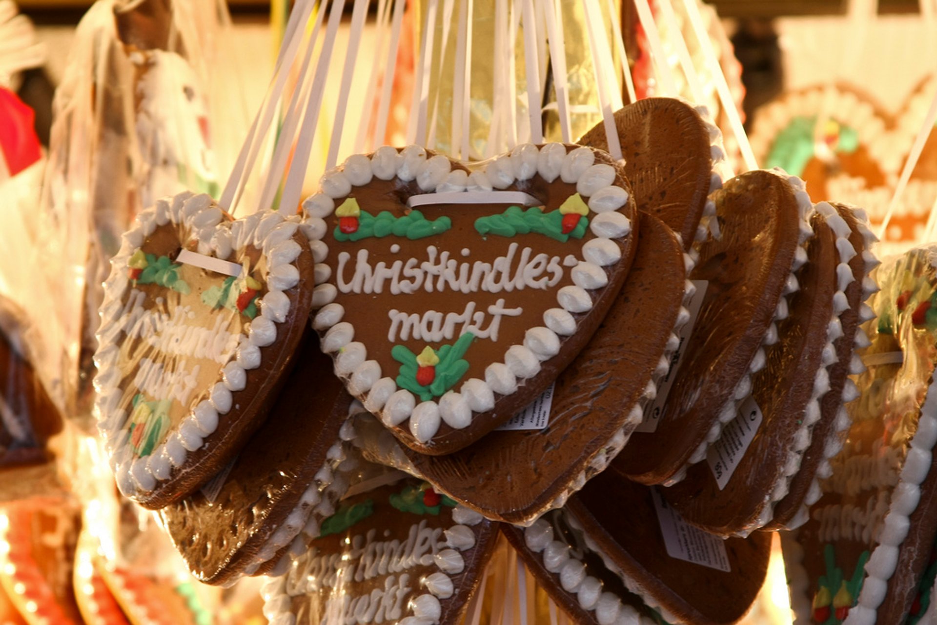 Produits alimentaires du marché de Noël