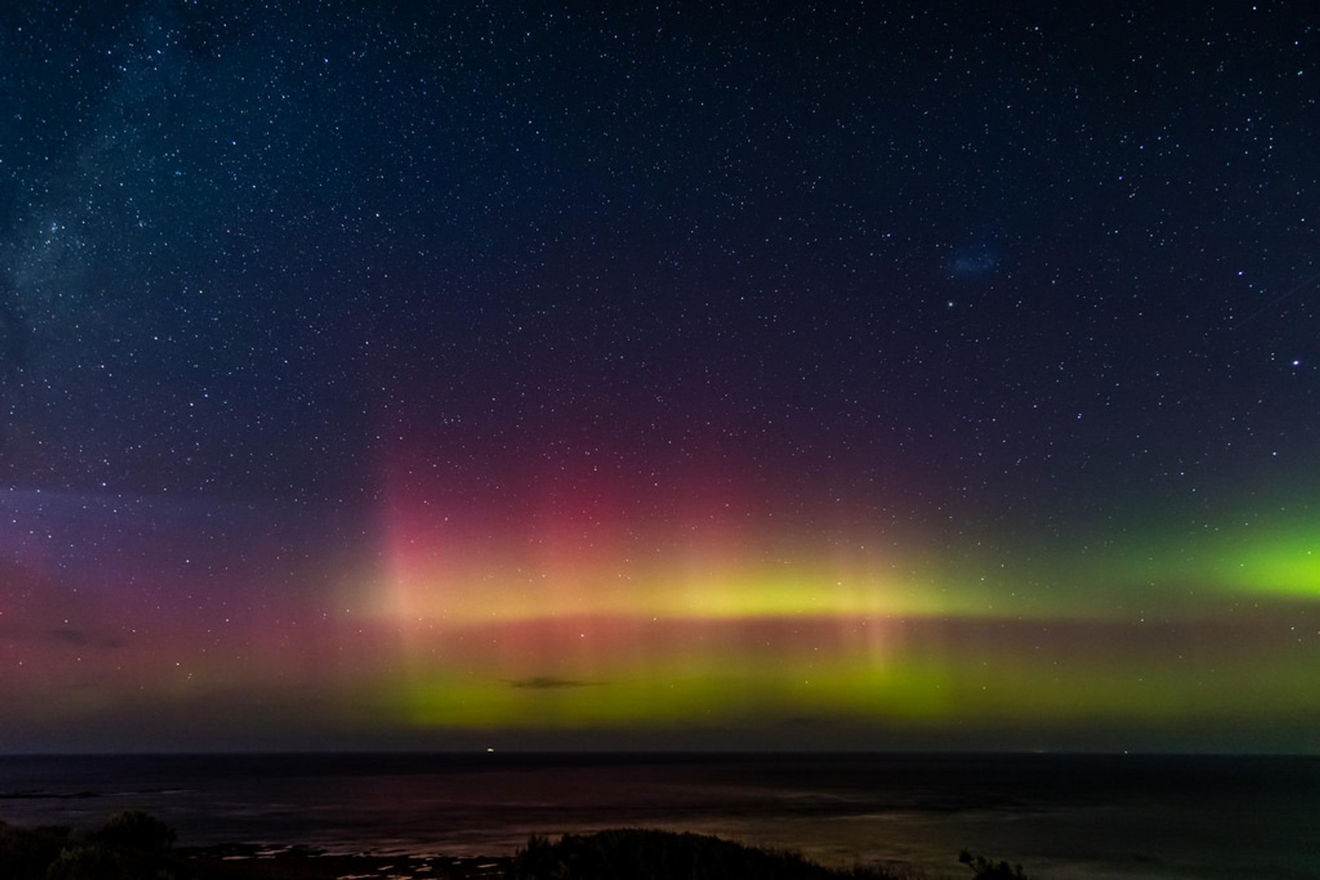 Aurora Australis oder Südlichter