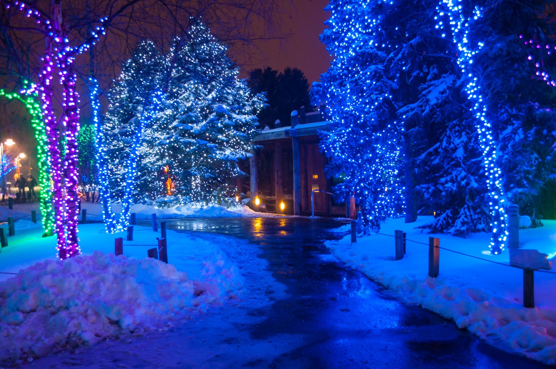 Luces de Navidad en Ohio