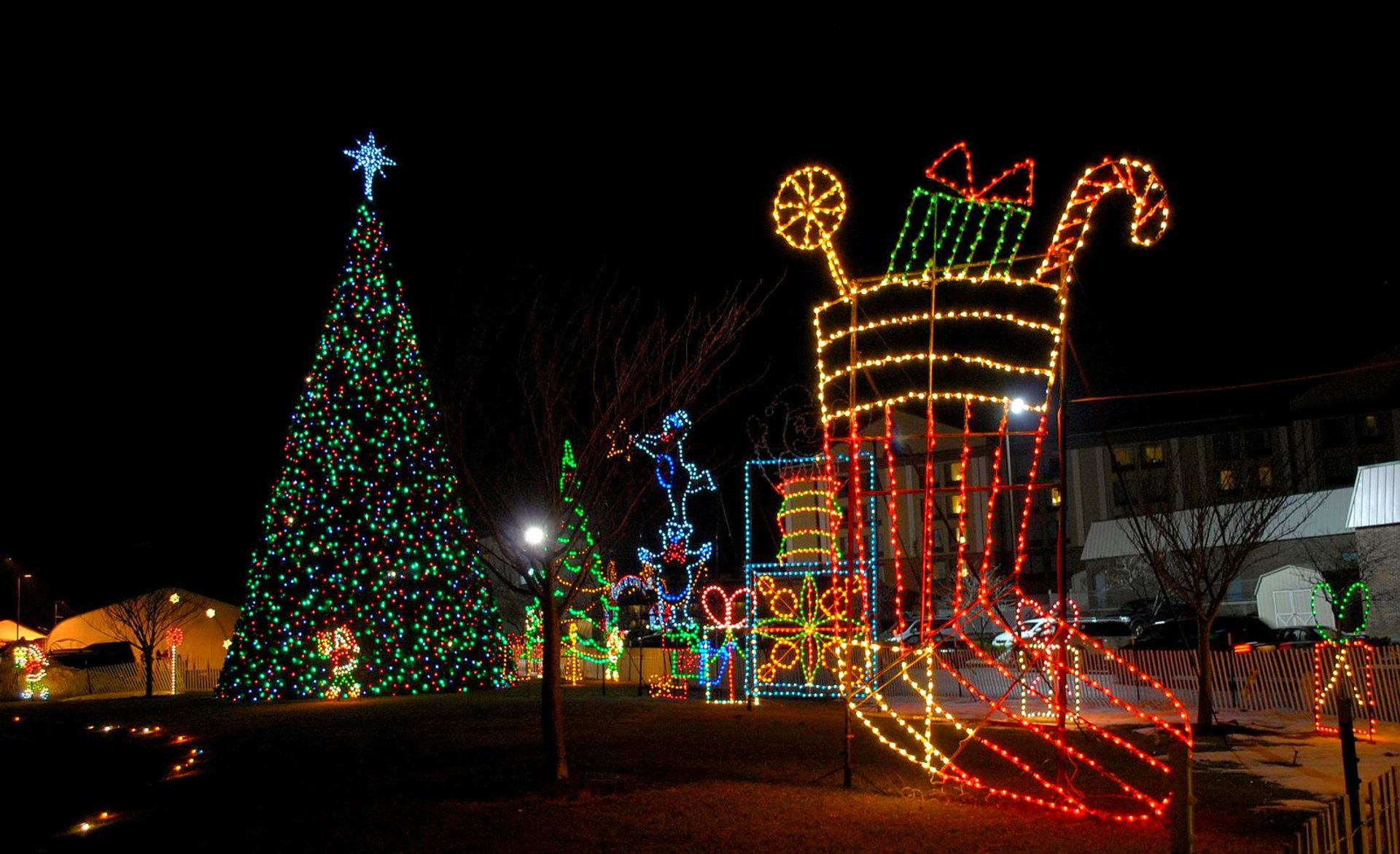 Weihnachtslichter in der Nähe Maryland