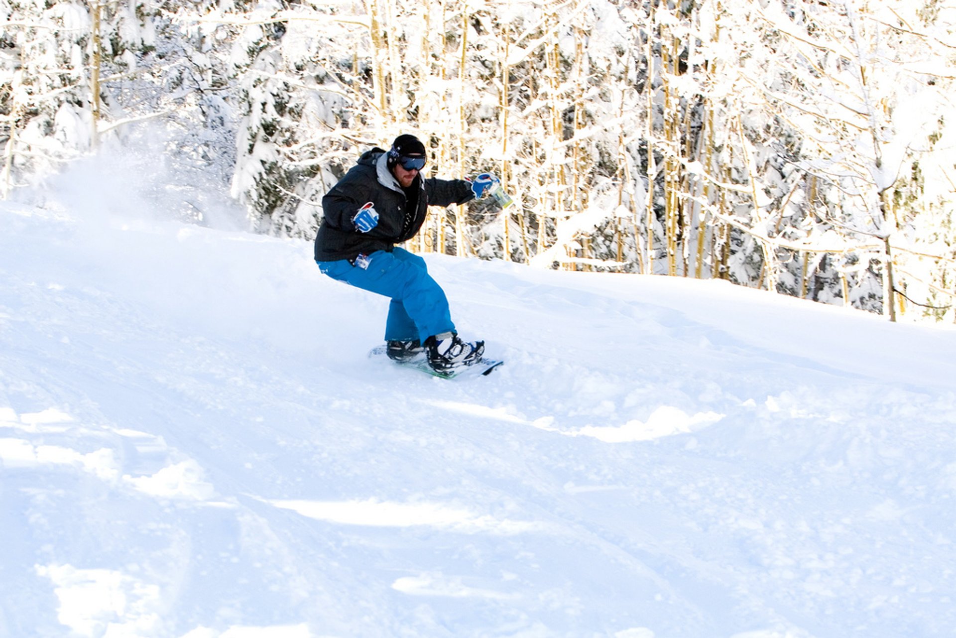 Skifahren und Snowboarding im Lee Canyon