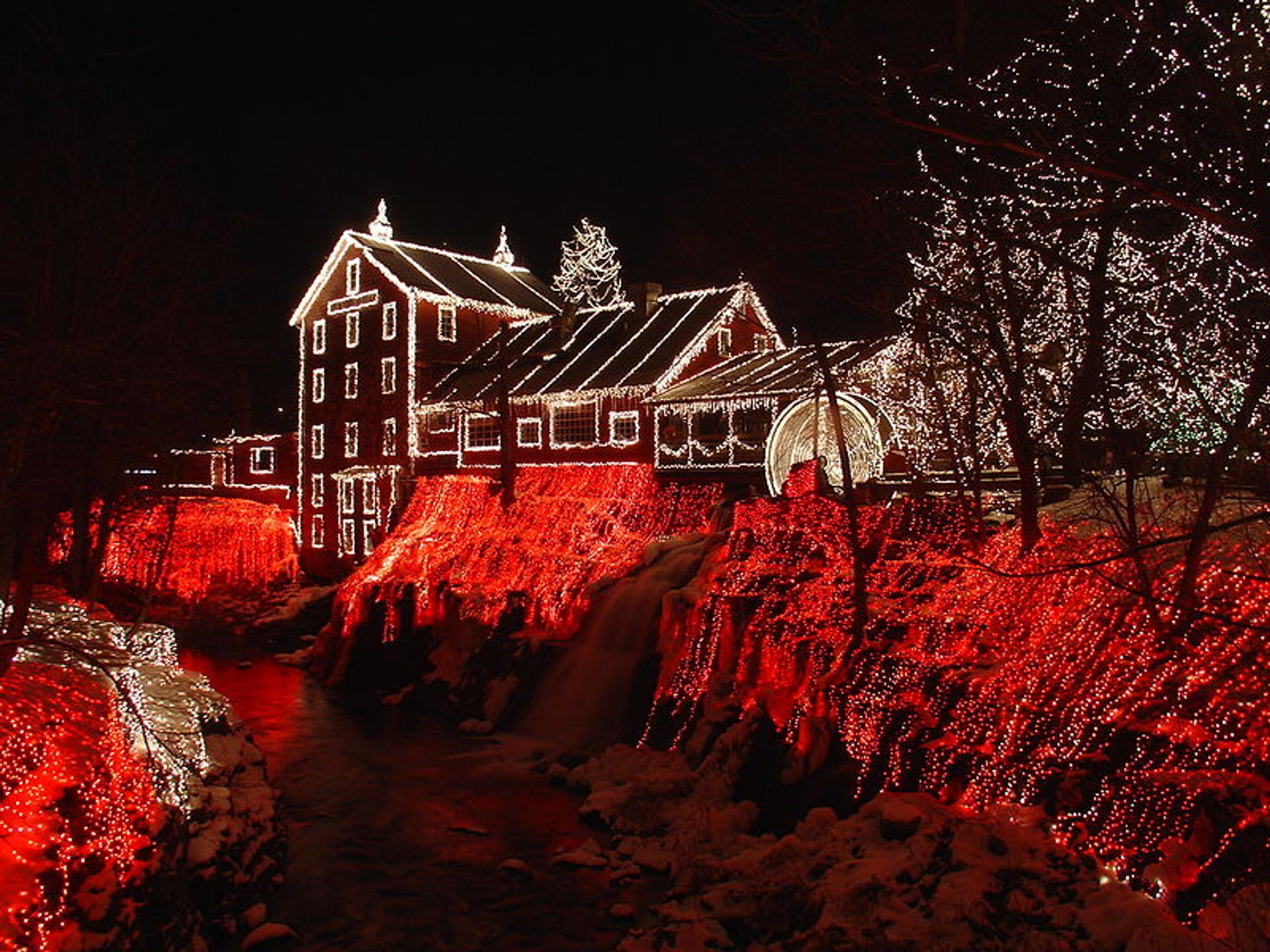 Weihnachtslichter in Ohio