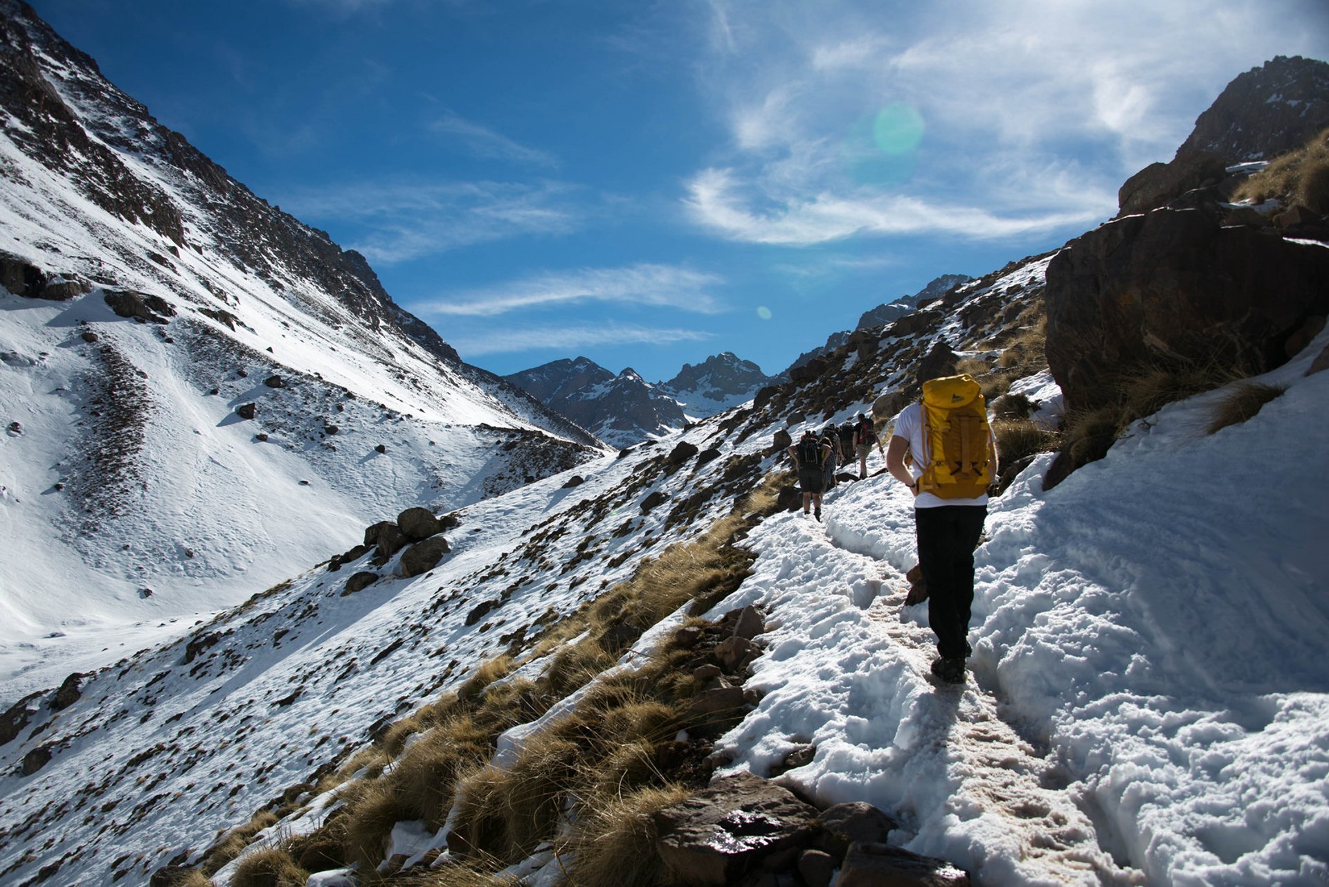 Subiendo el Monte Toubkal