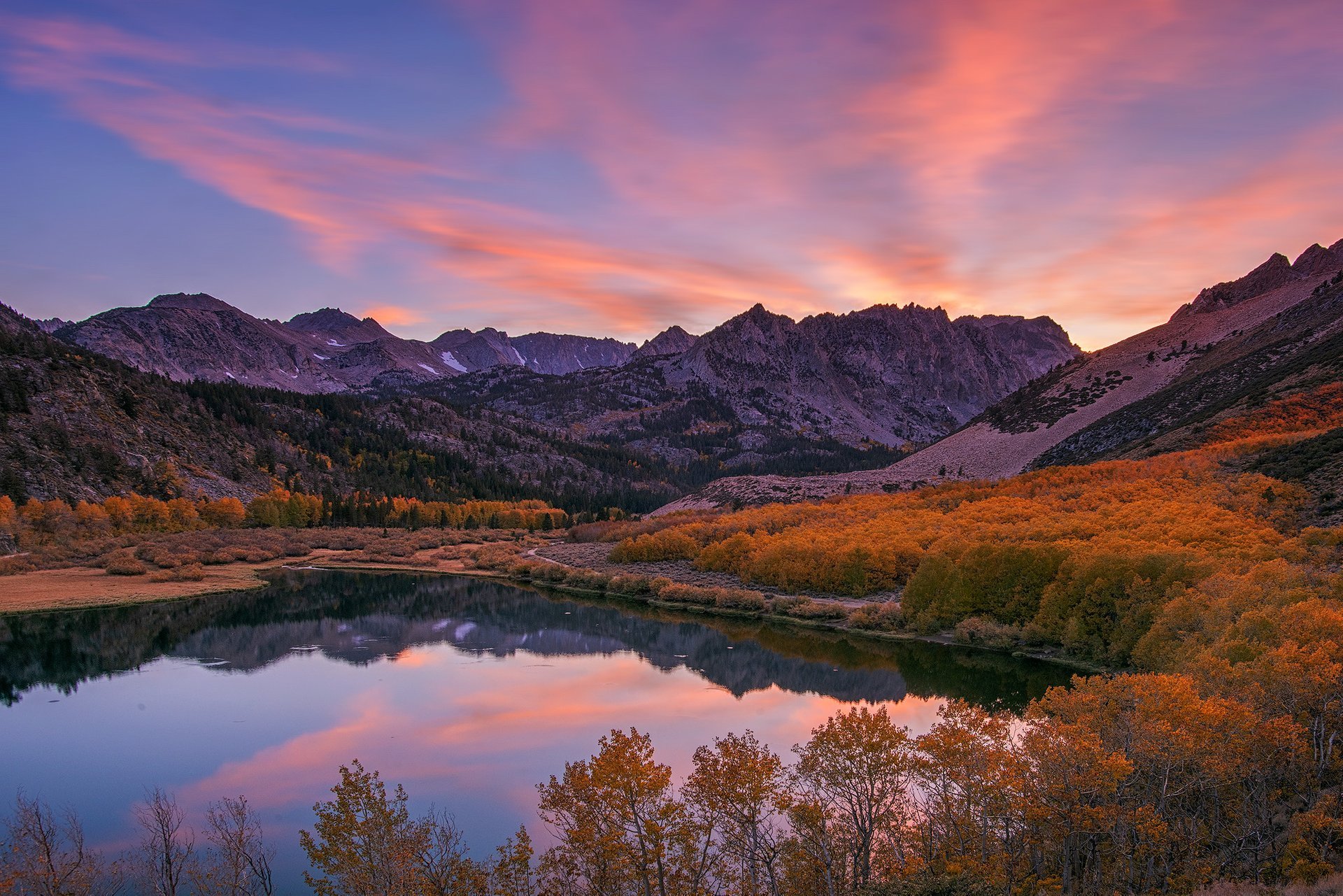 Couleurs de l'automne de Californie