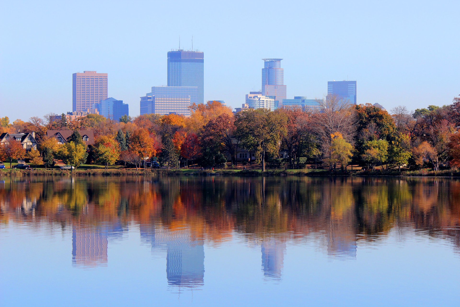 Colores de otoño de Minneapolis