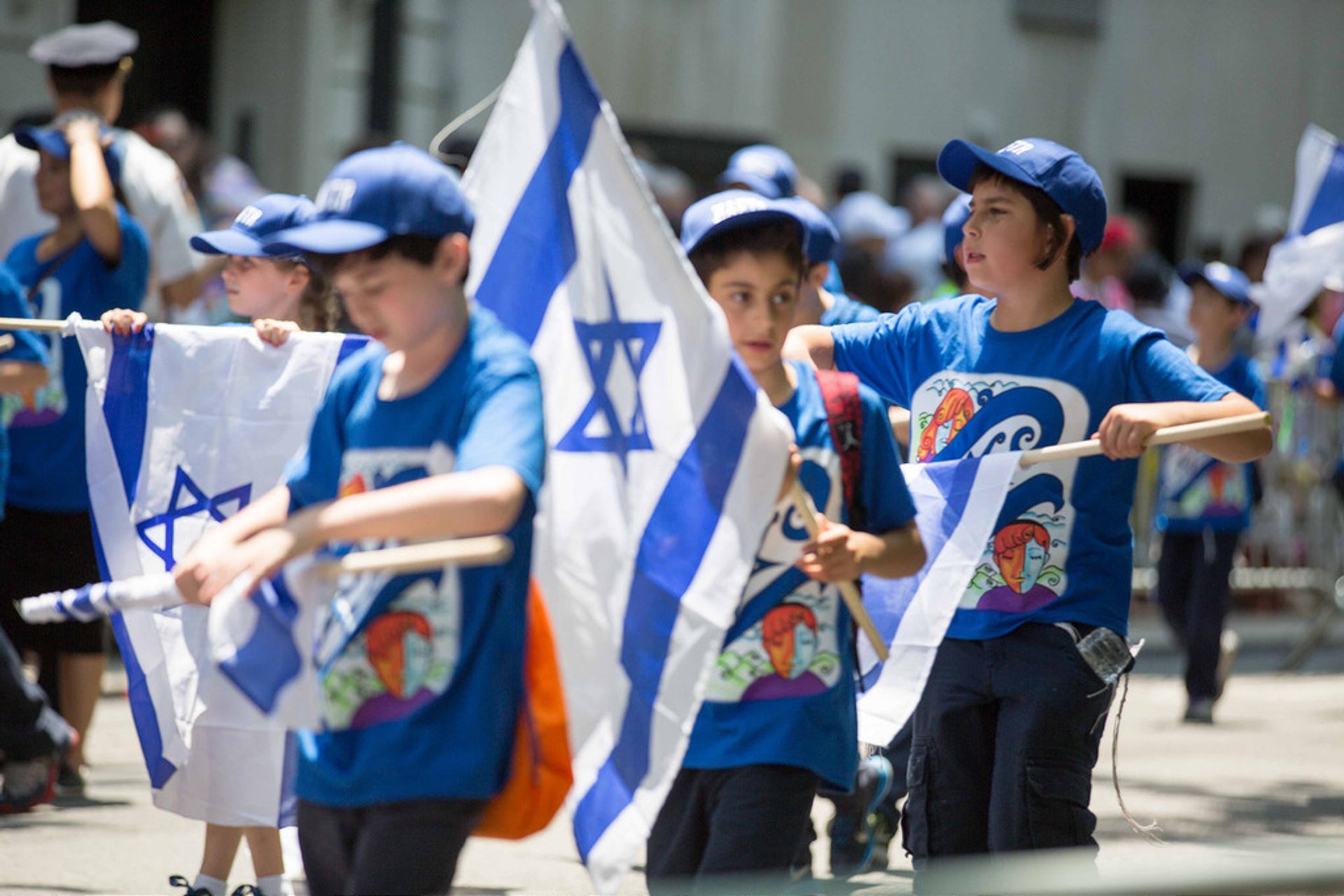 Fêter le défilé d'Israël