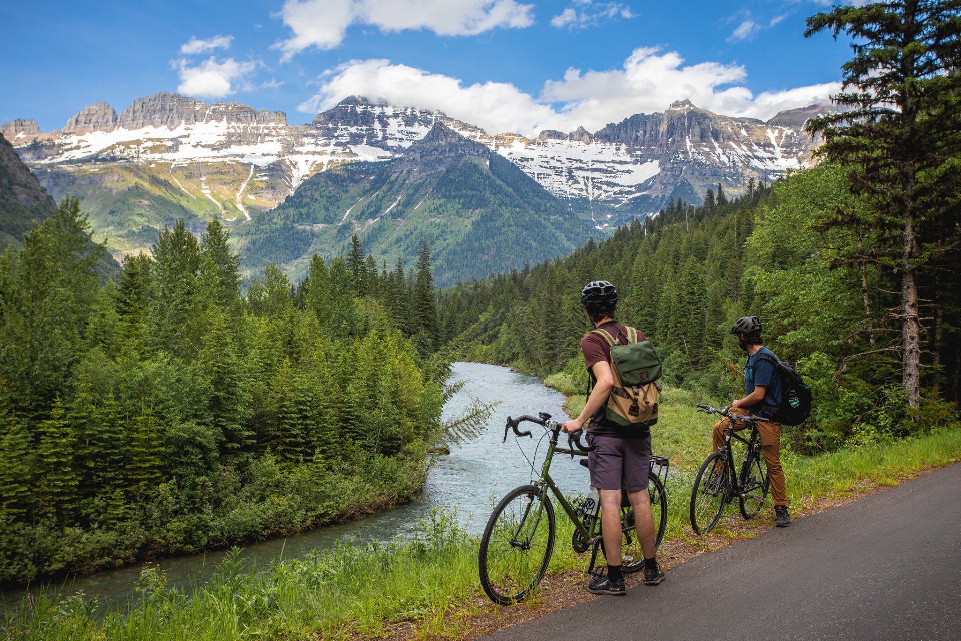 Ciclismo nel Parco Nazionale Glaciale