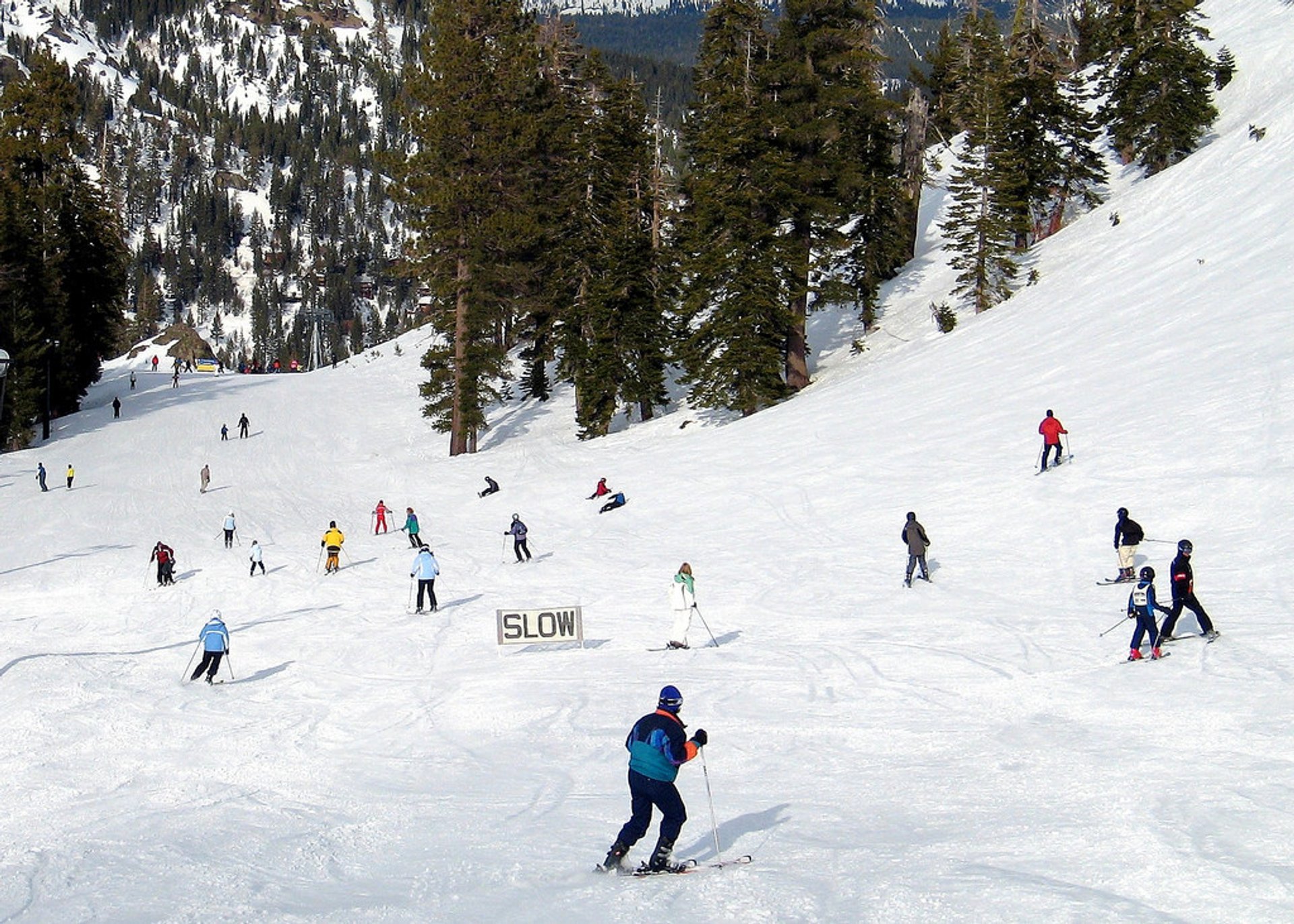 Esquiar no Lake Tahoe