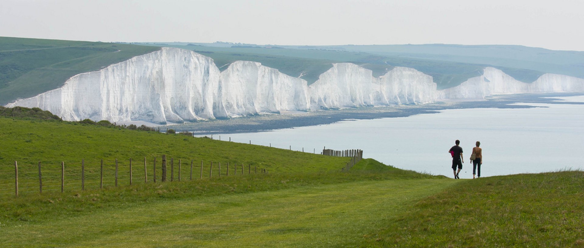 Les falaises de tilleul de East Sussex