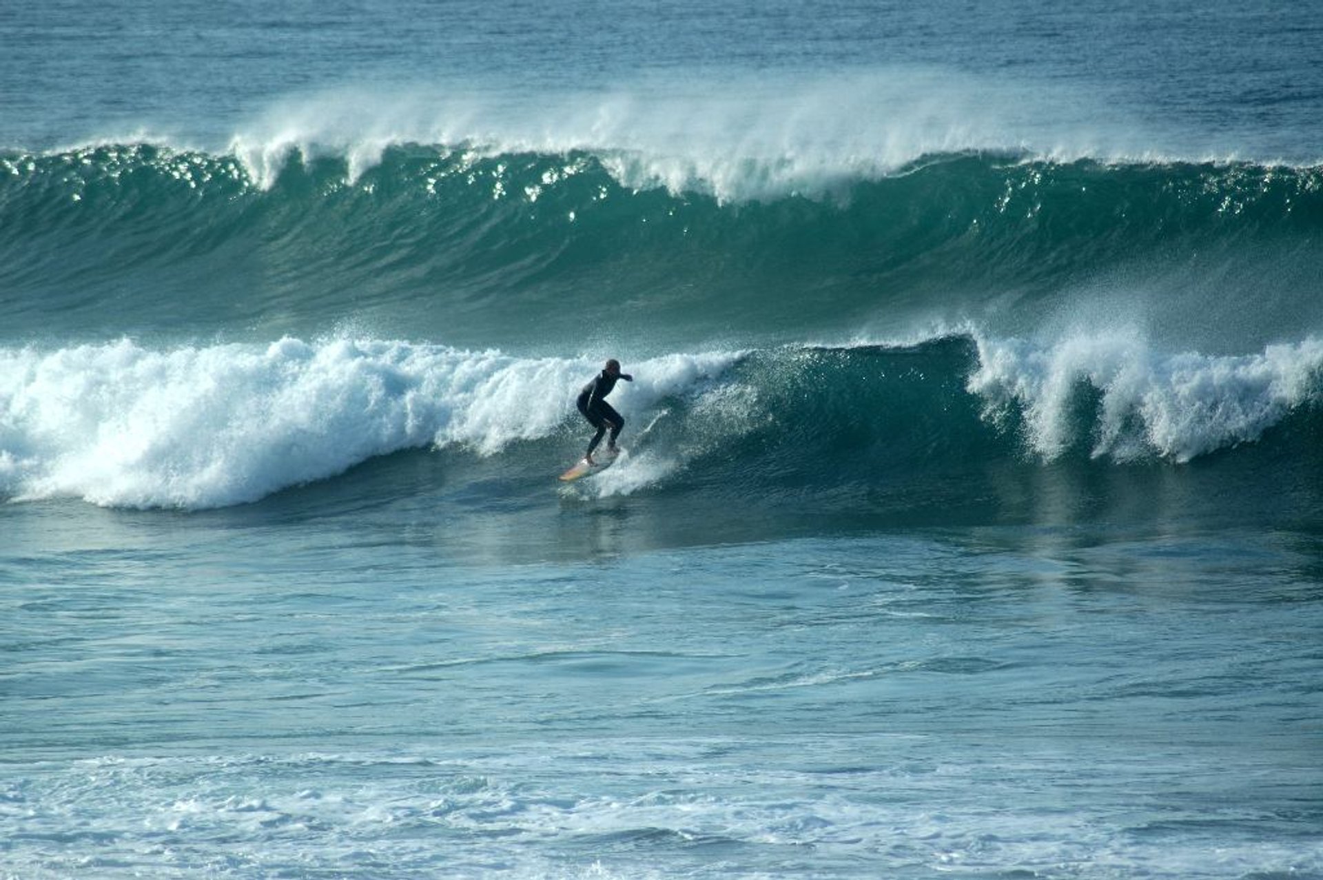 Surf dans l'Atlantique