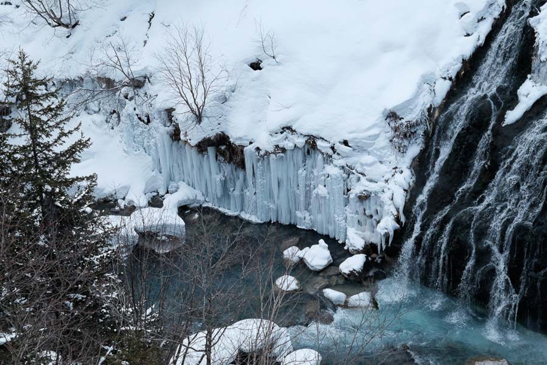 Magia de Inverno de Lagoa Azul de Biei