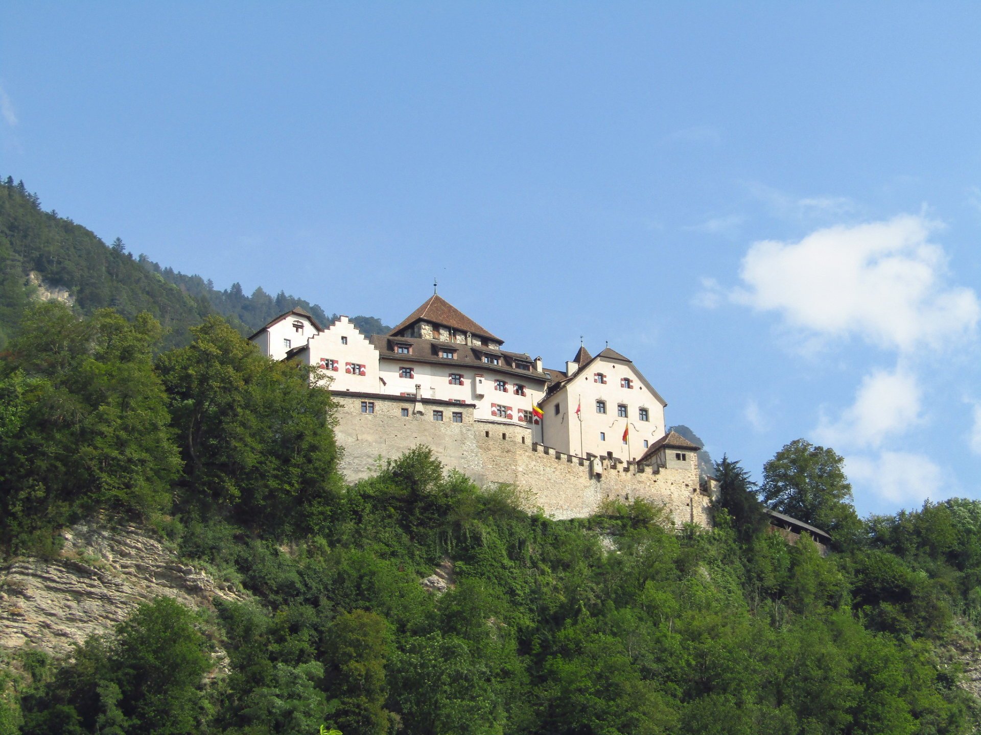 Liechtenstein Nationalfeiertag auf Schloss Vaduz