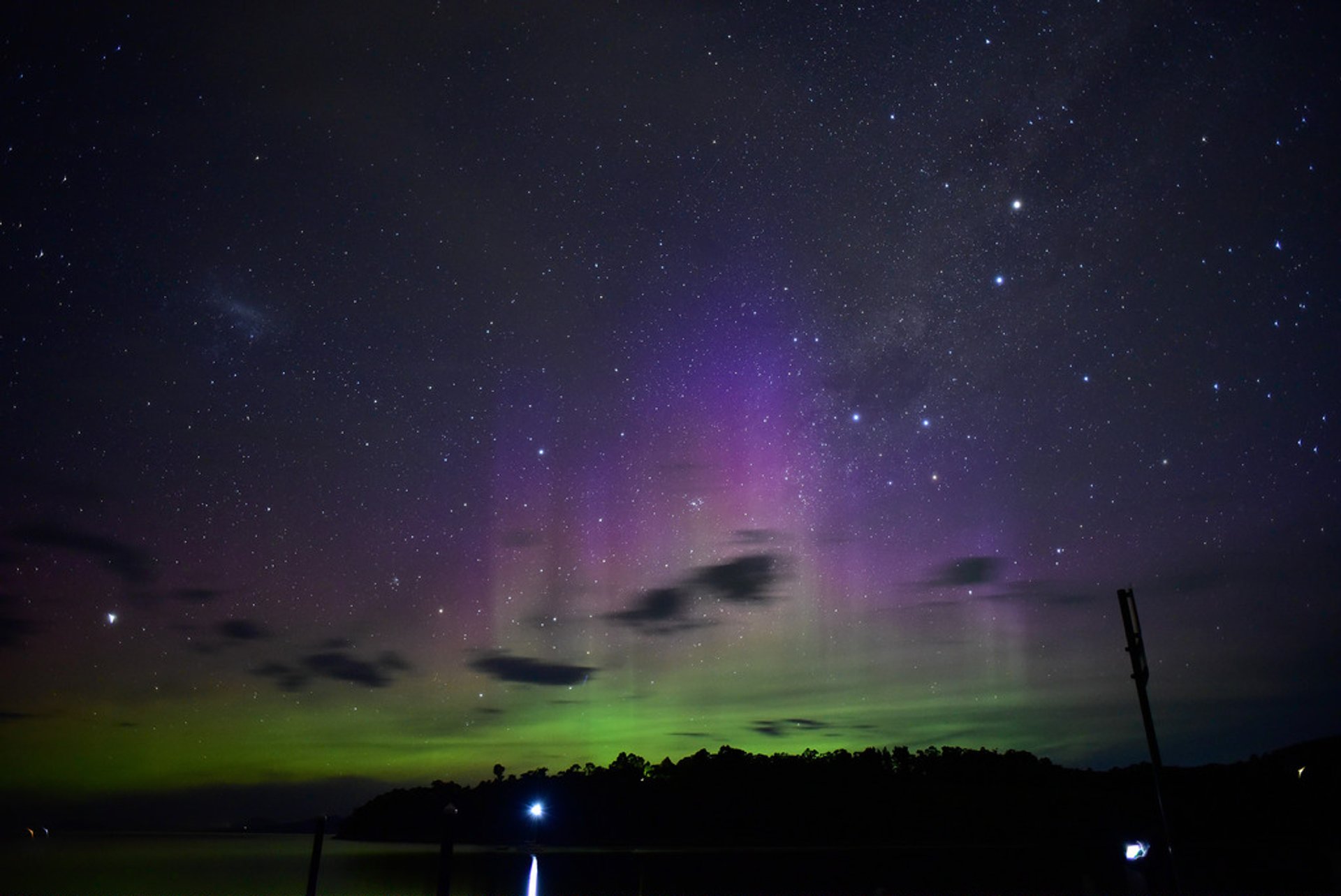 Aurora australe o luci del sud