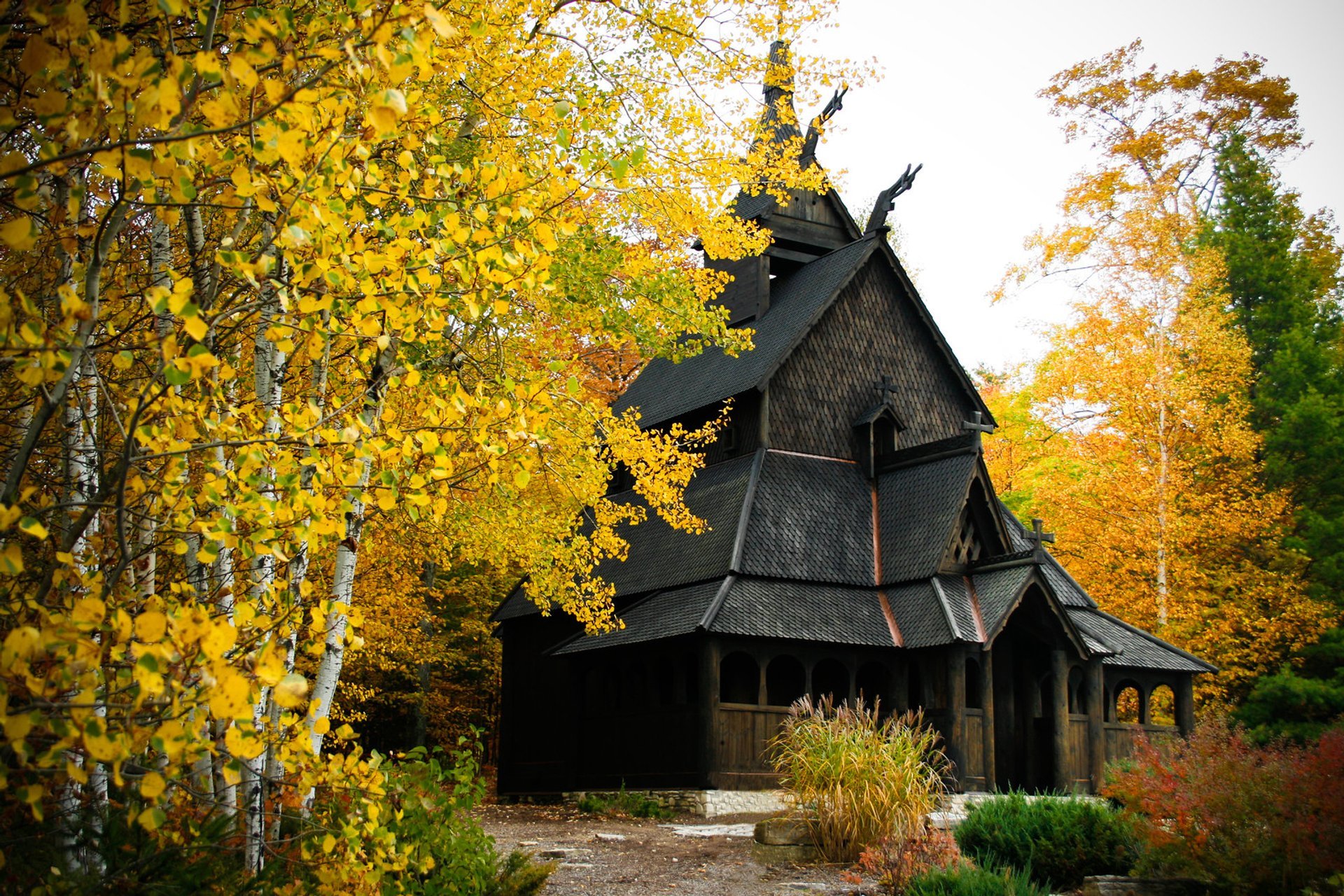 Stavkirke on Washington Island, Door County, Wisconsin 2020