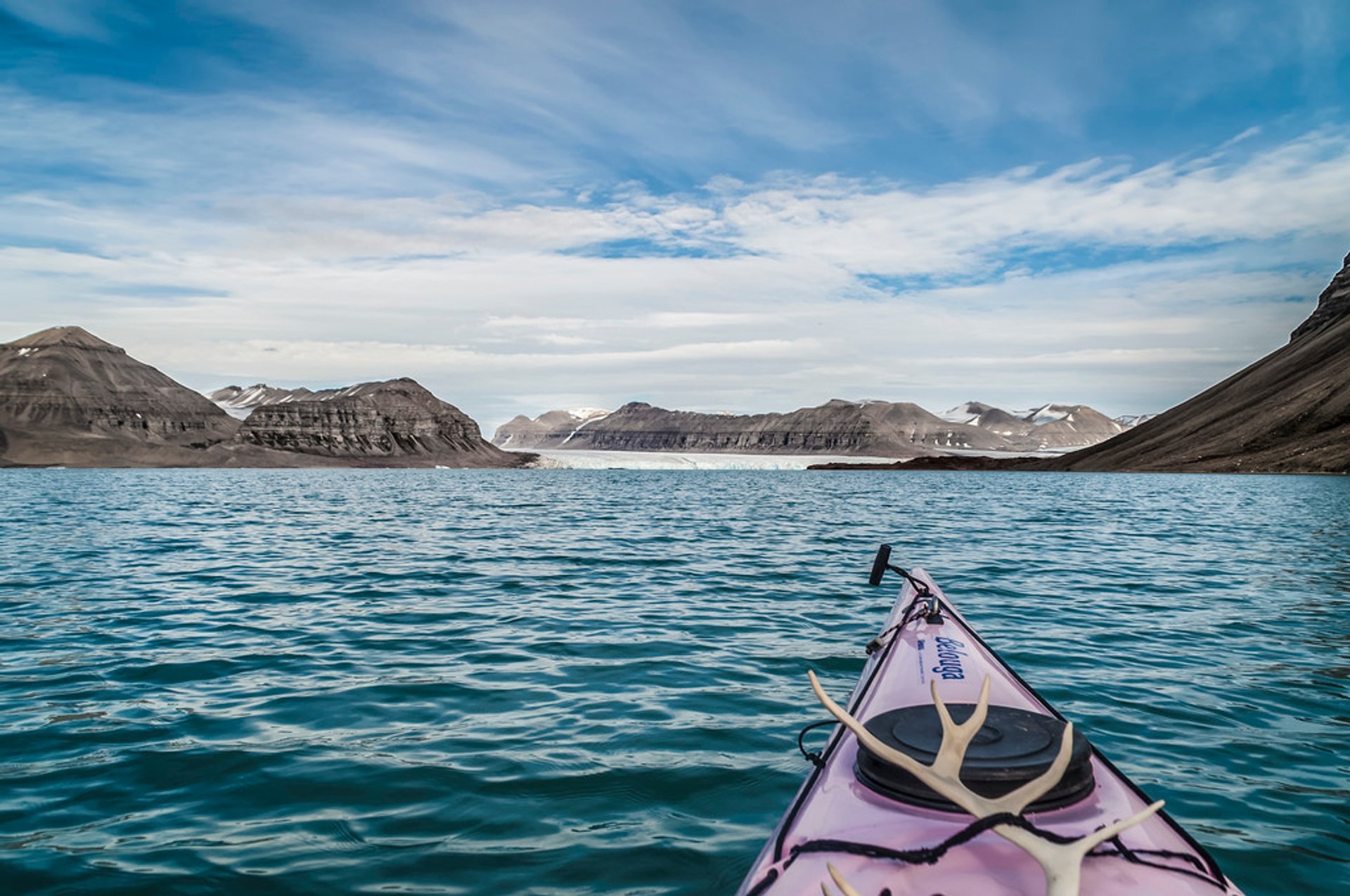 Kayaking by Glaciers