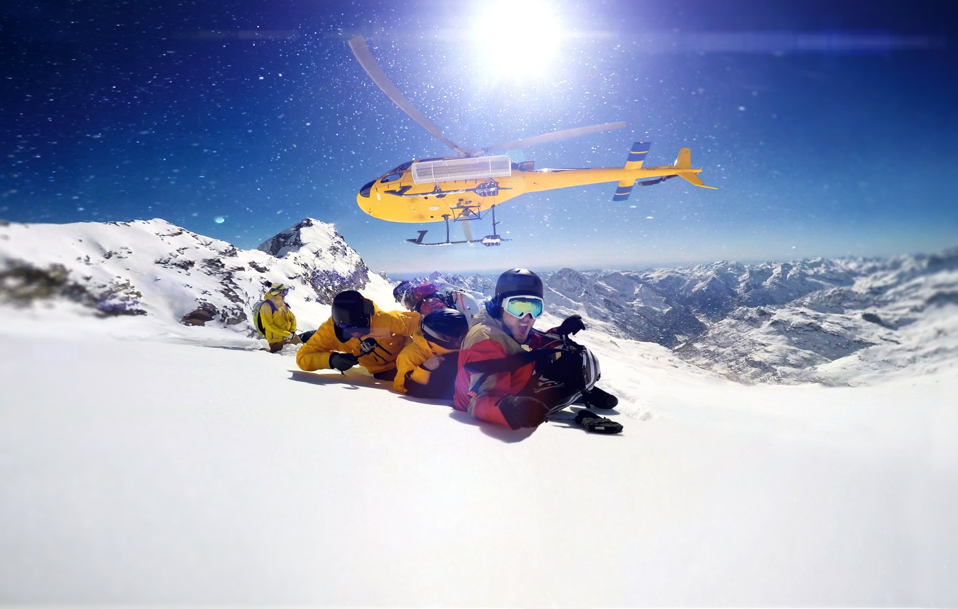 Heliskiing und Heliboarding